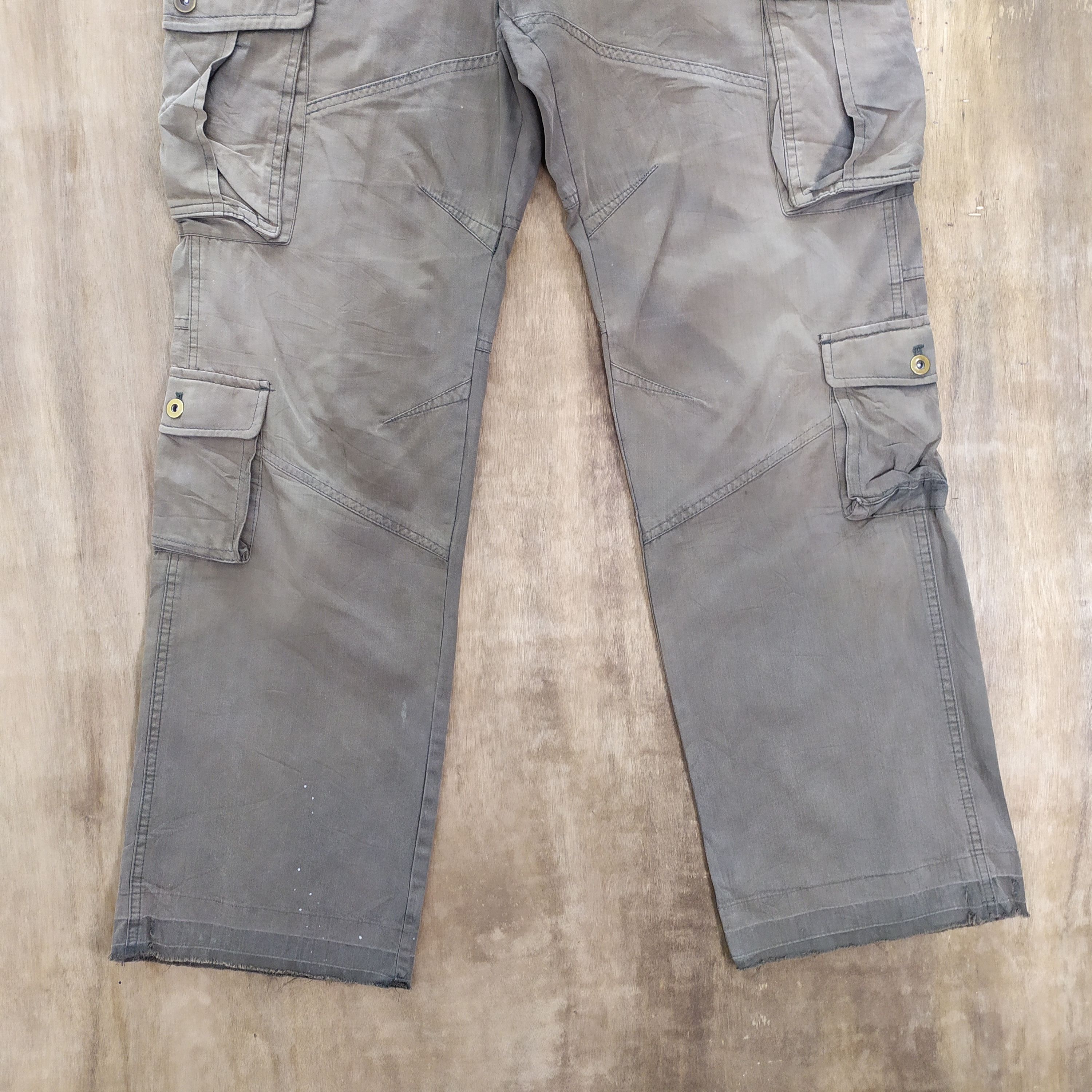 Japanese Brand × Takeo Kikuchi × Vintage 8 POCKET VINTAGE TAKEO KIKUCHI FADED FLARED CARGO PANTS Size US 33 - 5 Thumbnail