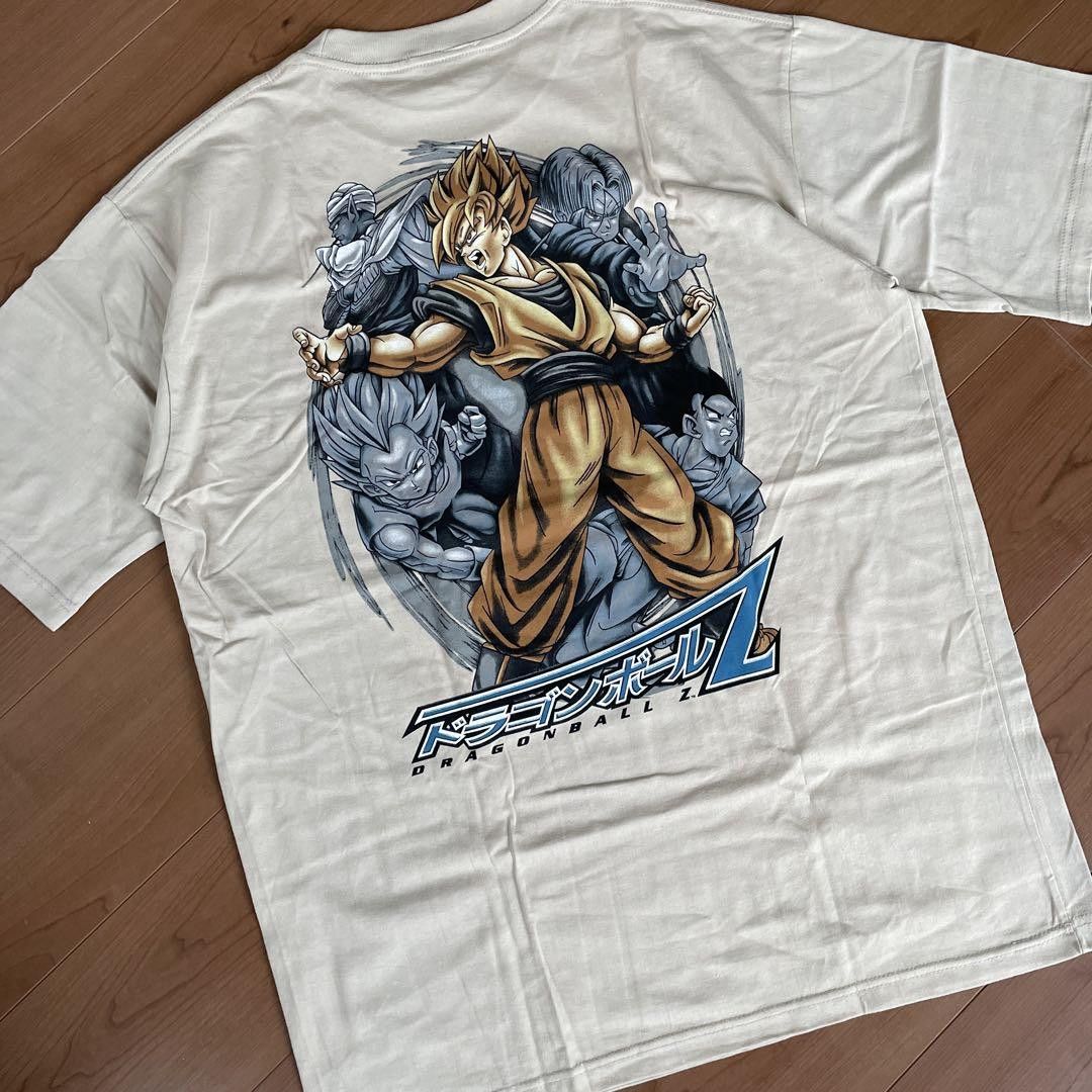 image of Vintage 90's Dragon Ball Z Goku Tee in Tan, Men's (Size XL)