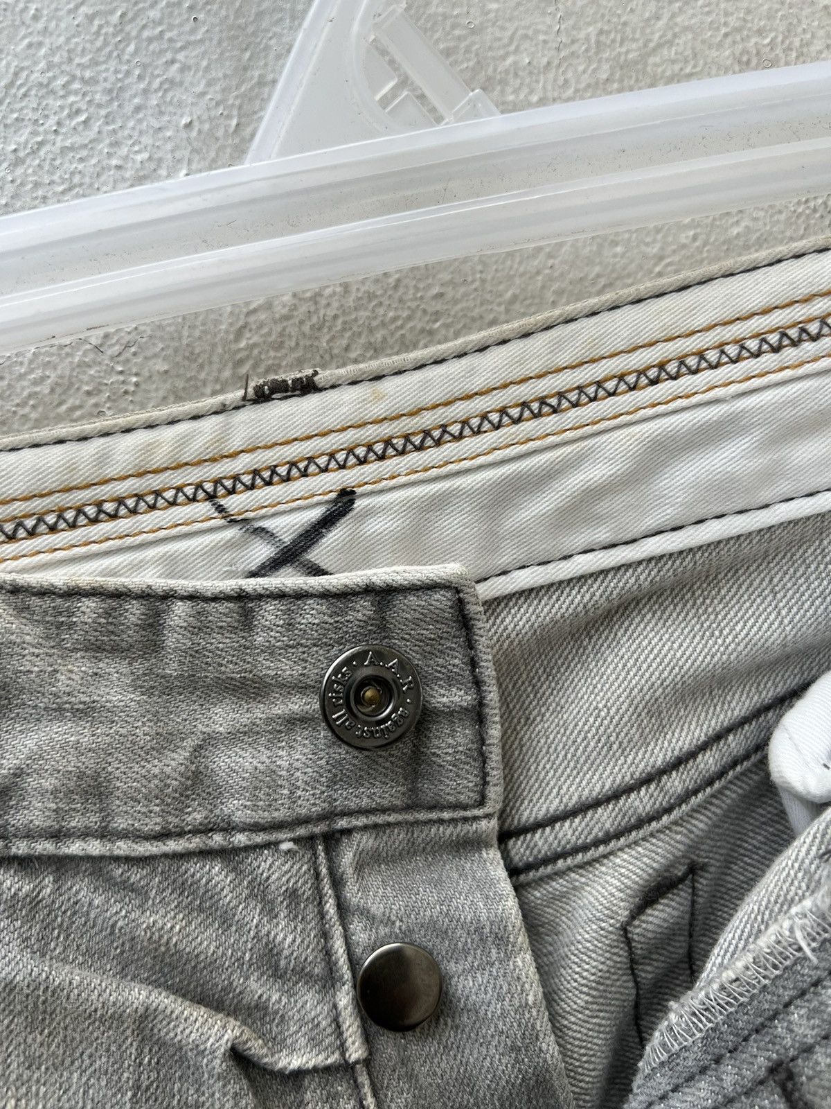 Vintage A.A.R Against All Risks Ageing Mud Stains Denim Jeans Size US 32 / EU 48 - 8 Thumbnail