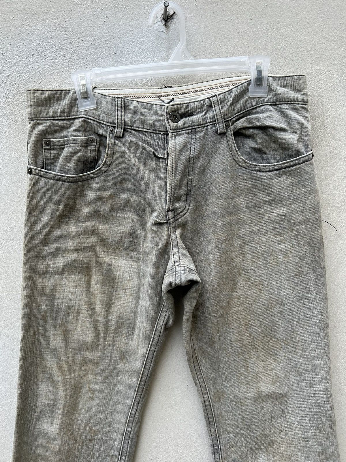 Vintage A.A.R Against All Risks Ageing Mud Stains Denim Jeans Size US 32 / EU 48 - 7 Thumbnail