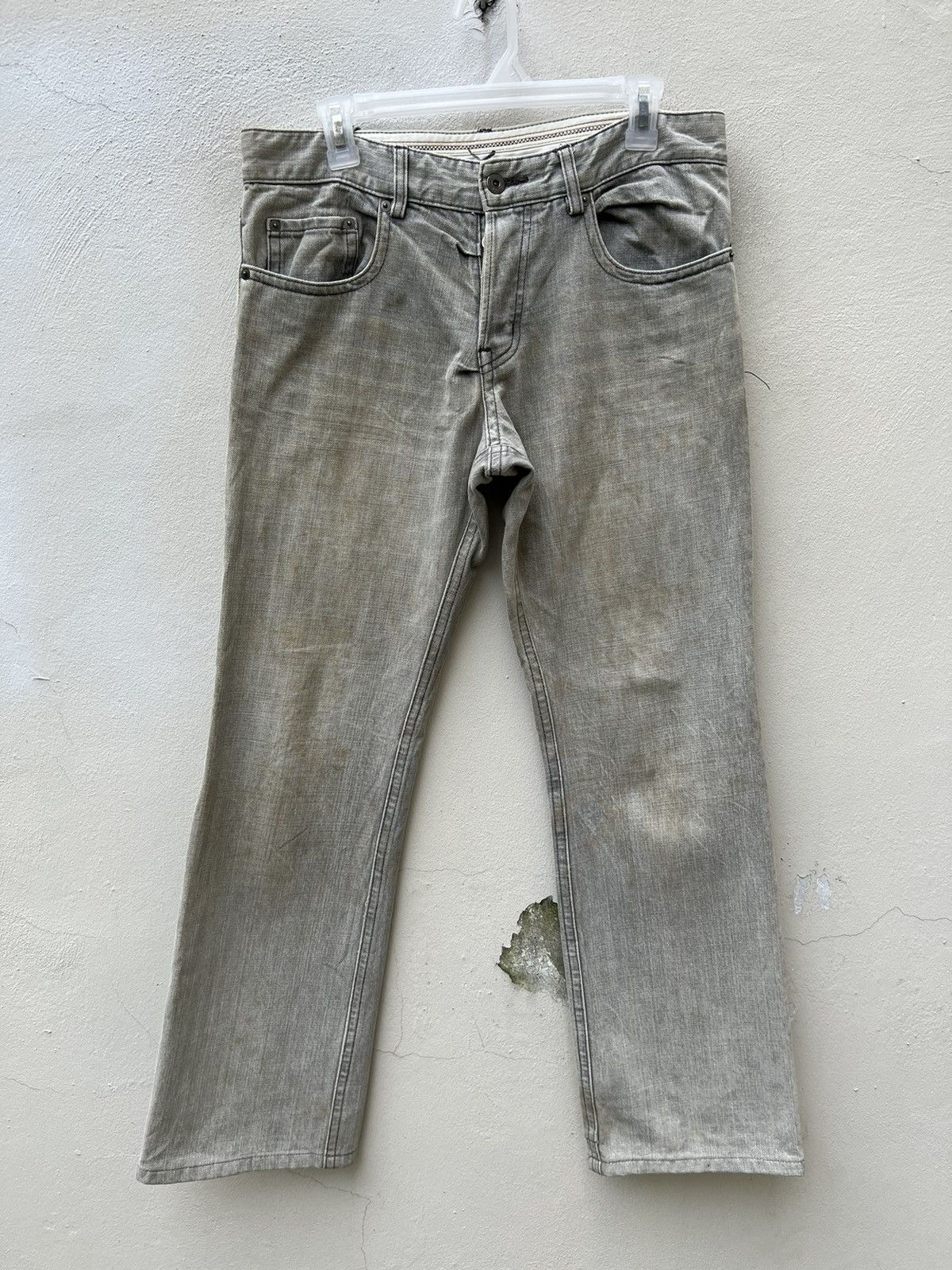 Vintage A.A.R Against All Risks Ageing Mud Stains Denim Jeans Size US 32 / EU 48 - 6 Thumbnail