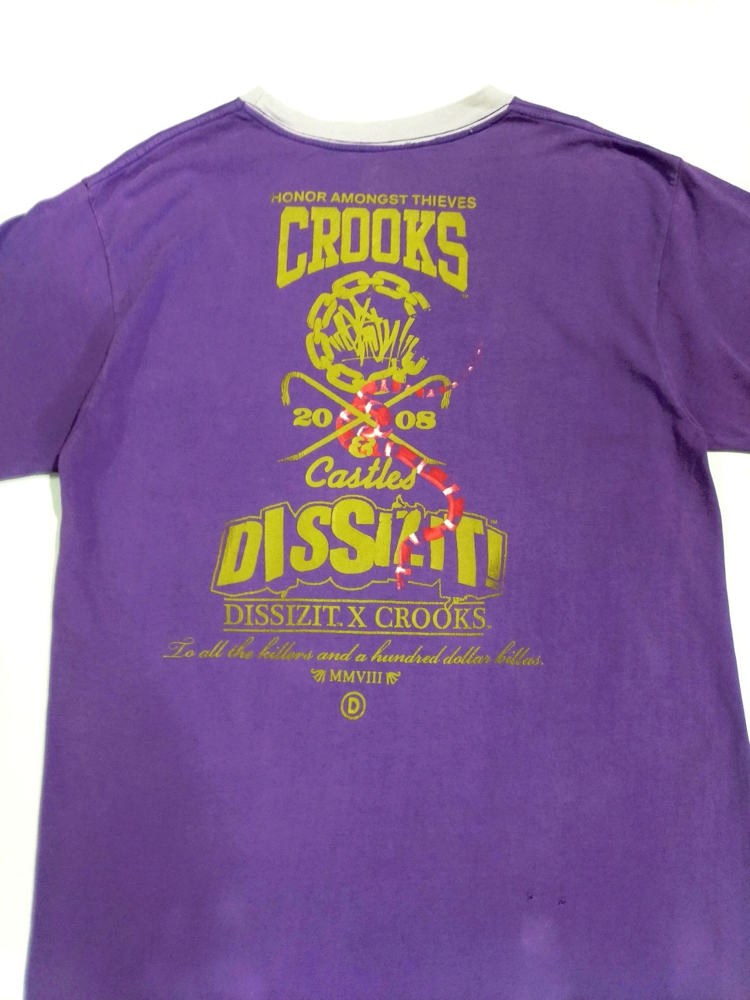 Crooks & Castles × Dissizit RARE! DISSIZITxCROOKS & CASTLES 08 "HONOR AMONGST THIEVES" Size US L / EU 52-54 / 3 - 8 Thumbnail