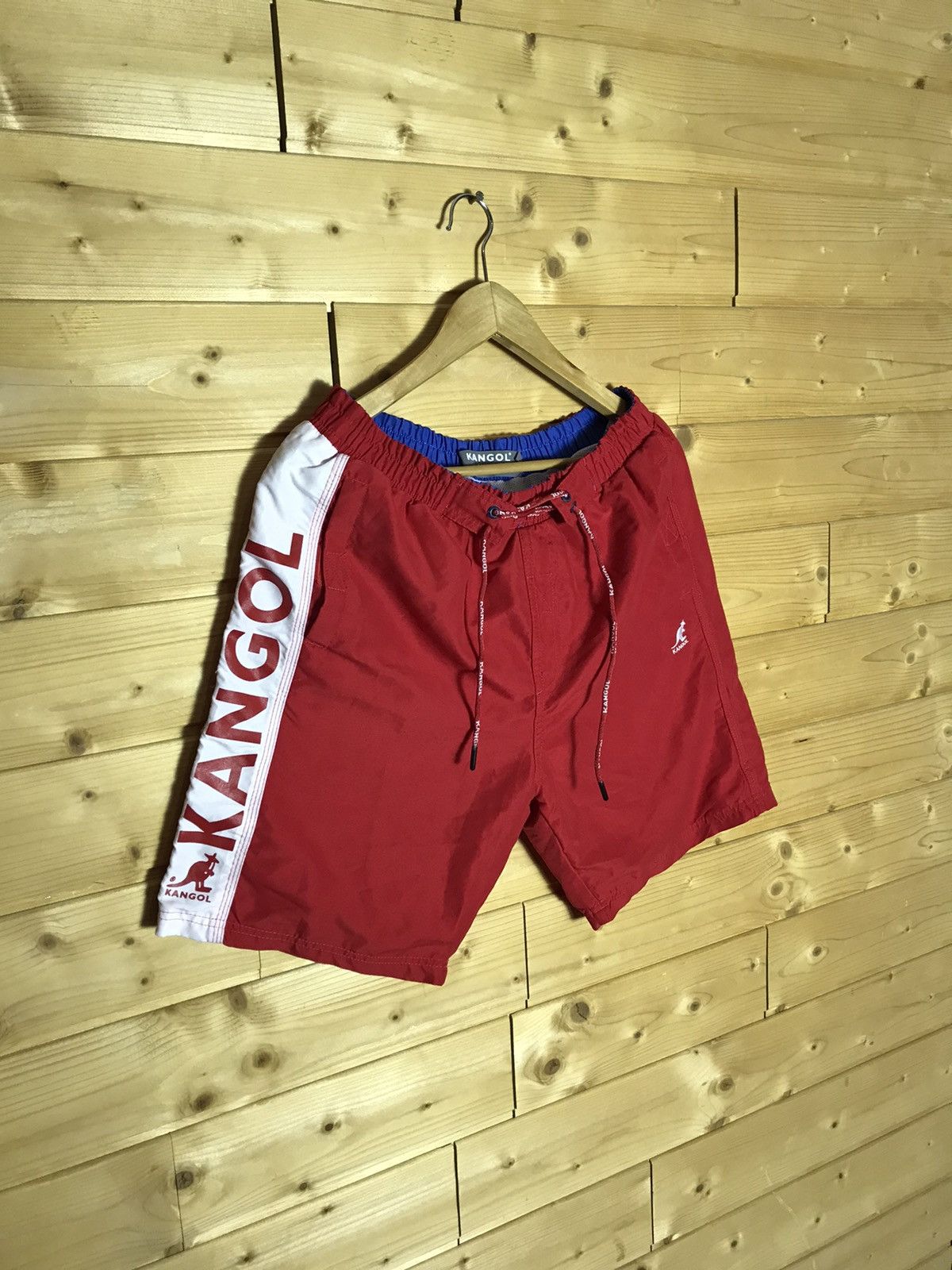 Vintage Kangol big logo shorts Size US 34 / EU 50 - 1 Thumbnail