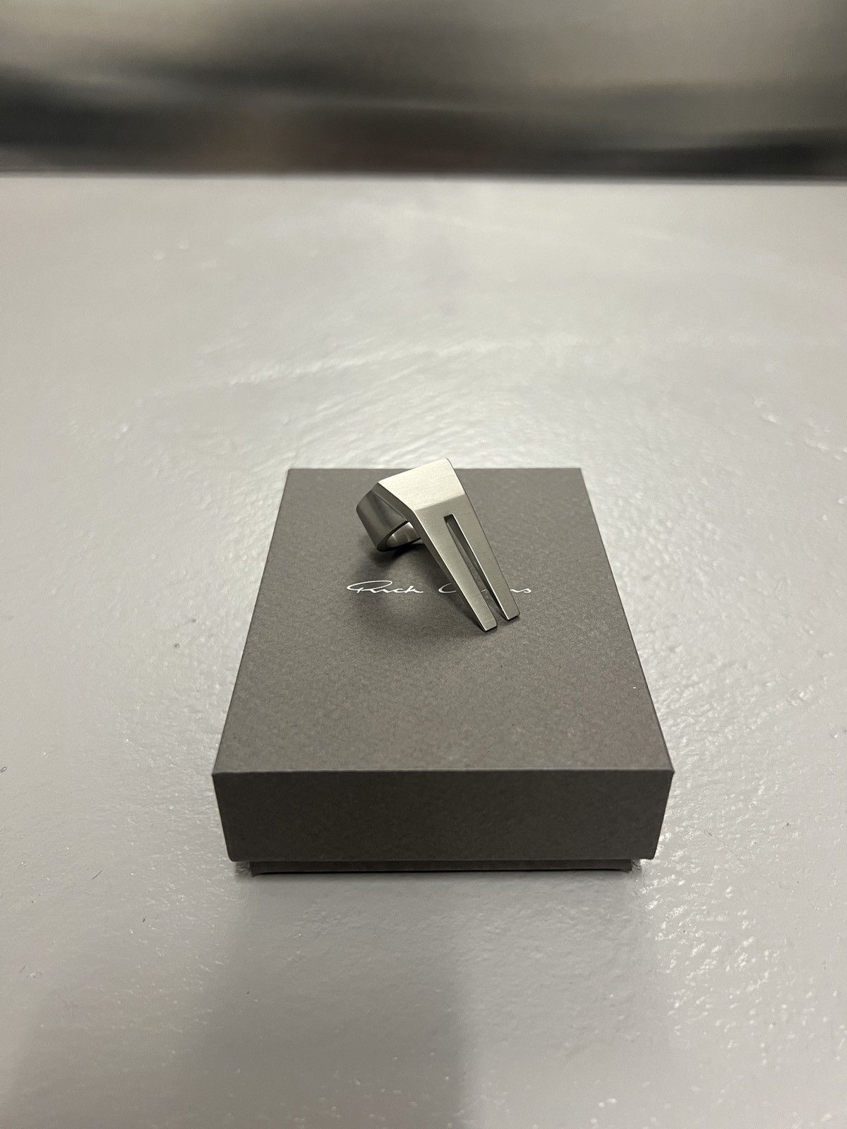 Rick Owens Silver Ring size 56 FW22 Strobe Size ONE SIZE - 2 Thumbnail