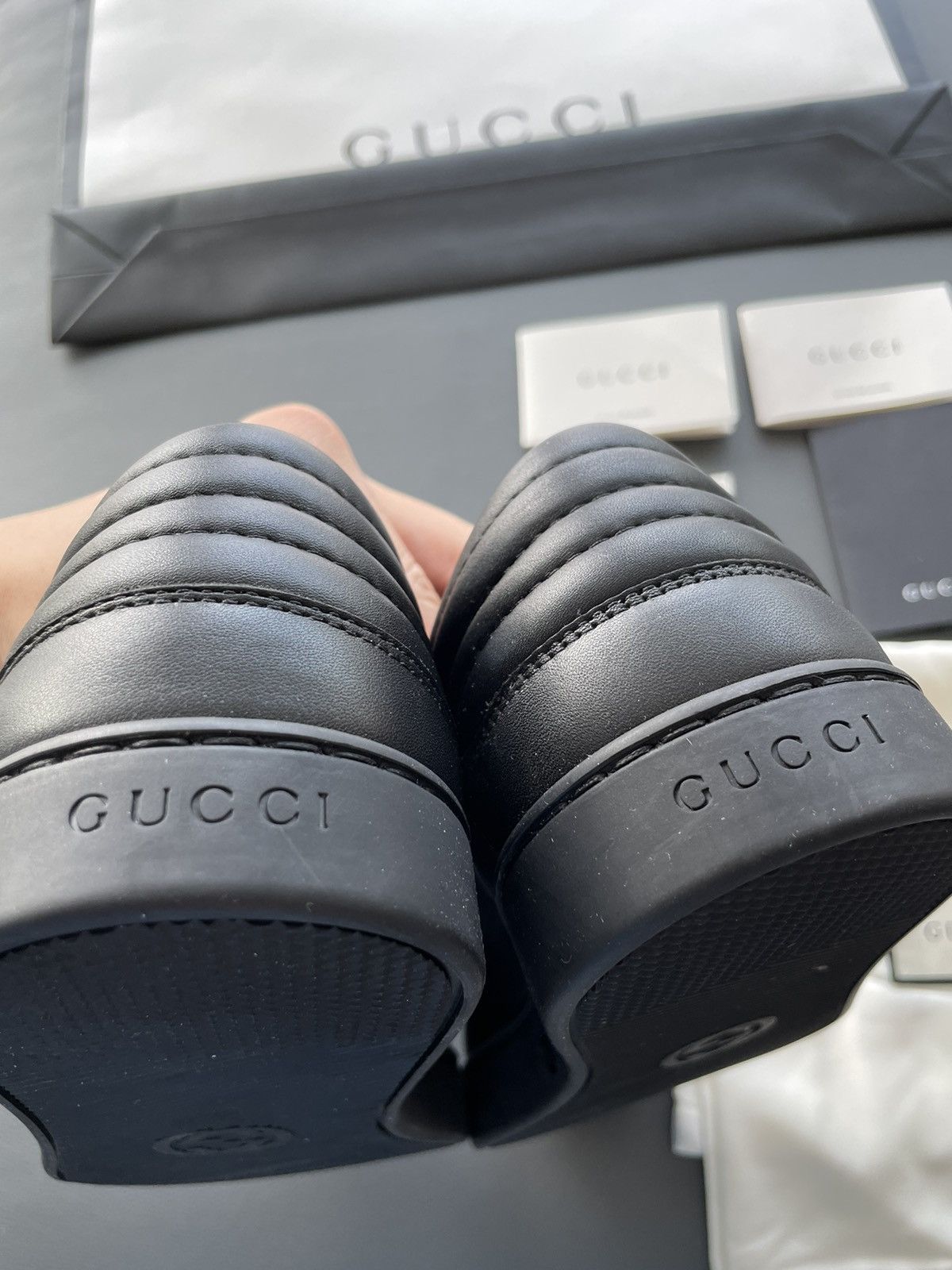 Gucci Rare Limited Edition Gucci Supreme Leather Low Top Sneakers Size US 11 / EU 44 - 19 Thumbnail