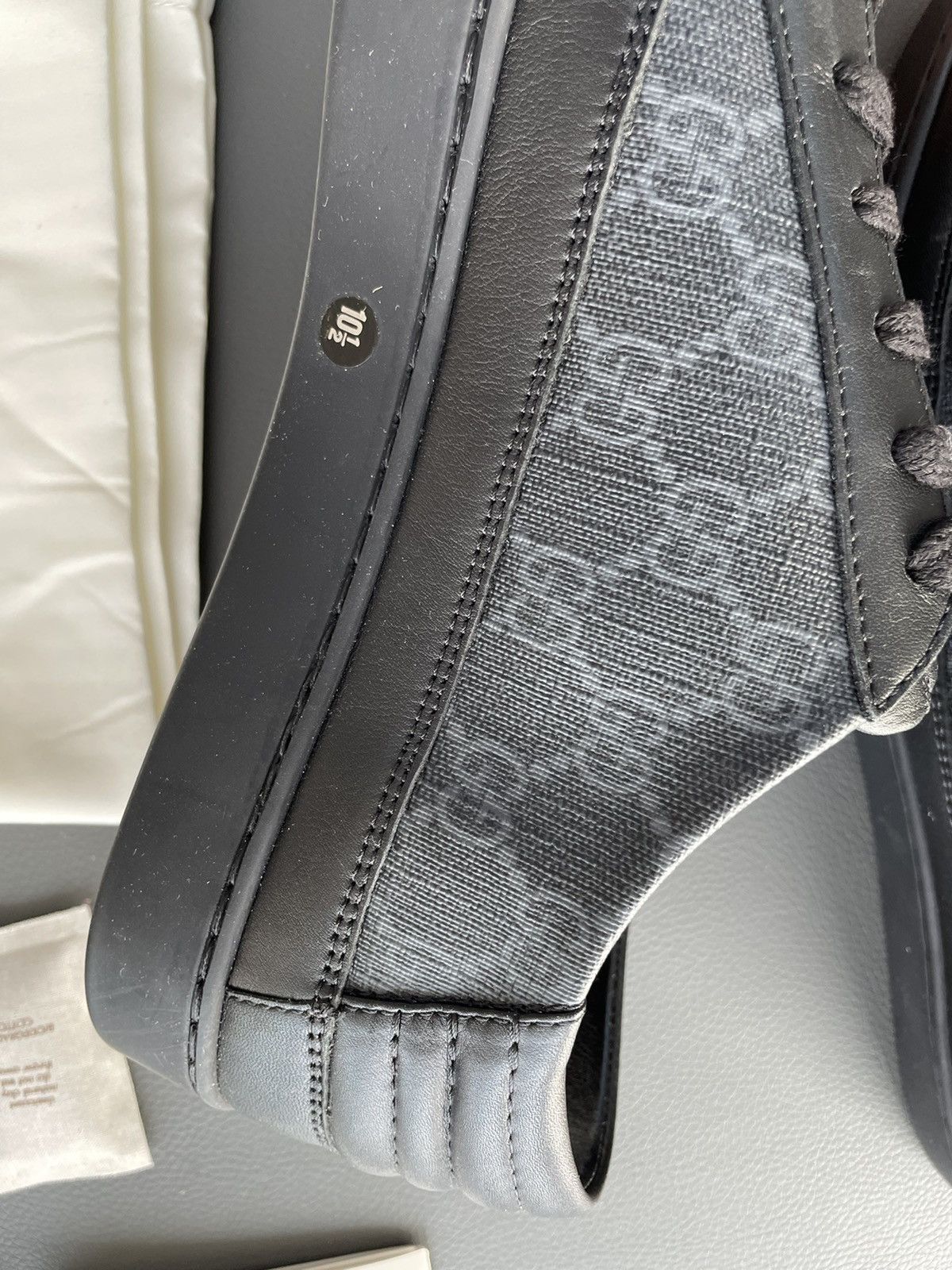 Gucci Rare Limited Edition Gucci Supreme Leather Low Top Sneakers Size US 11 / EU 44 - 25 Thumbnail