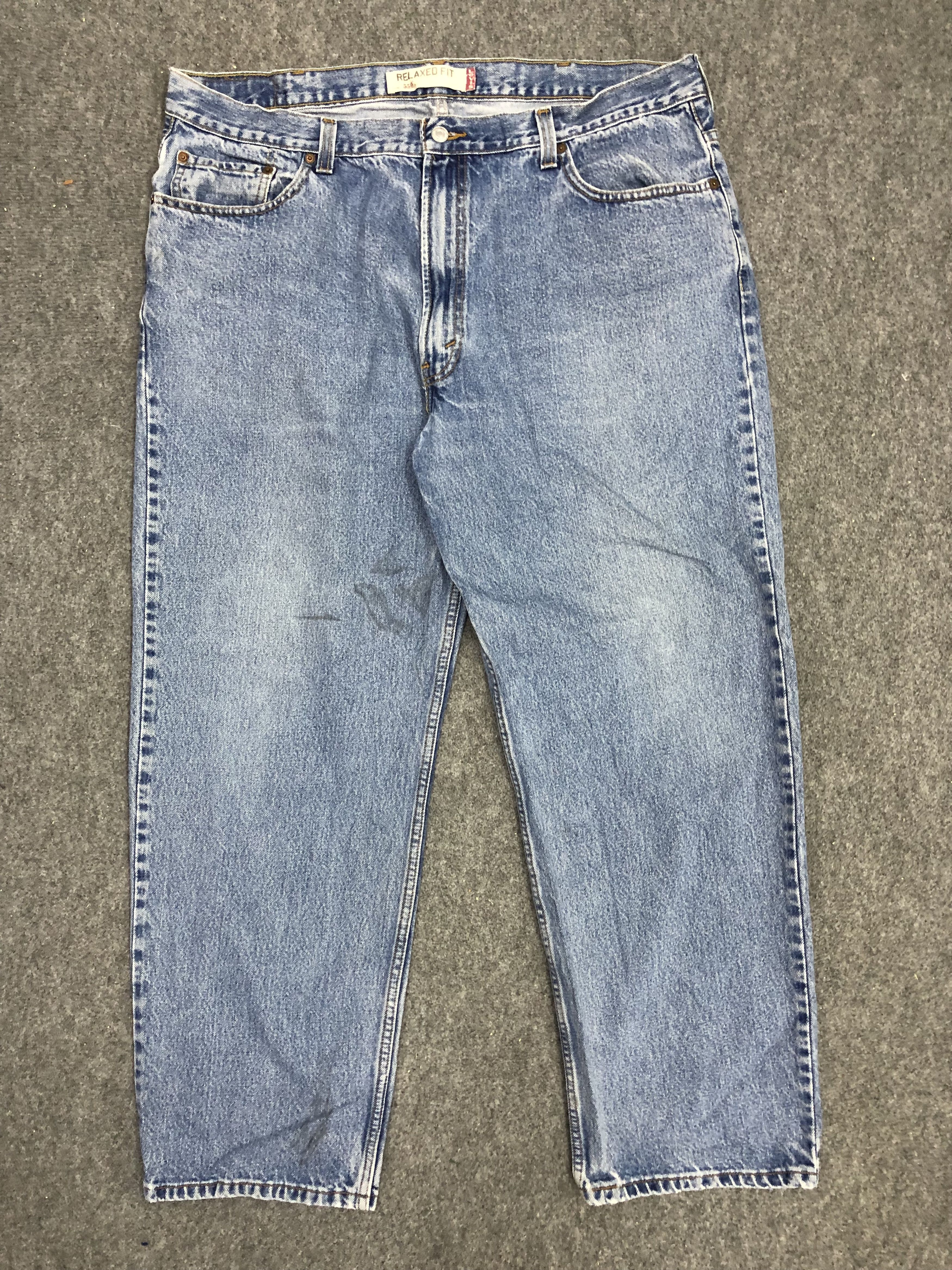 image of Levis 550 Faded Blue Jeans in Blue Denim, Men's (Size 41)