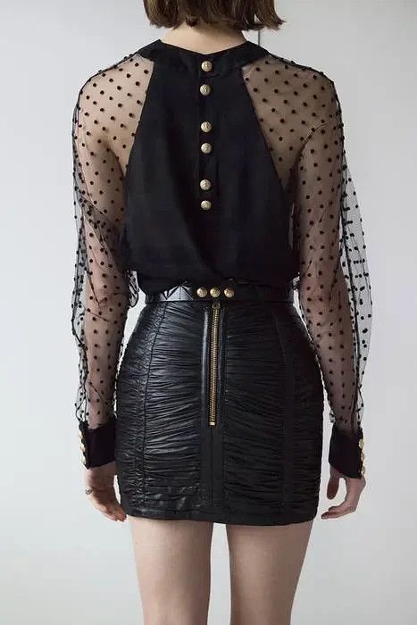 Balmain Leather crystal embellished waist belt Size ONE SIZE - 10 Thumbnail