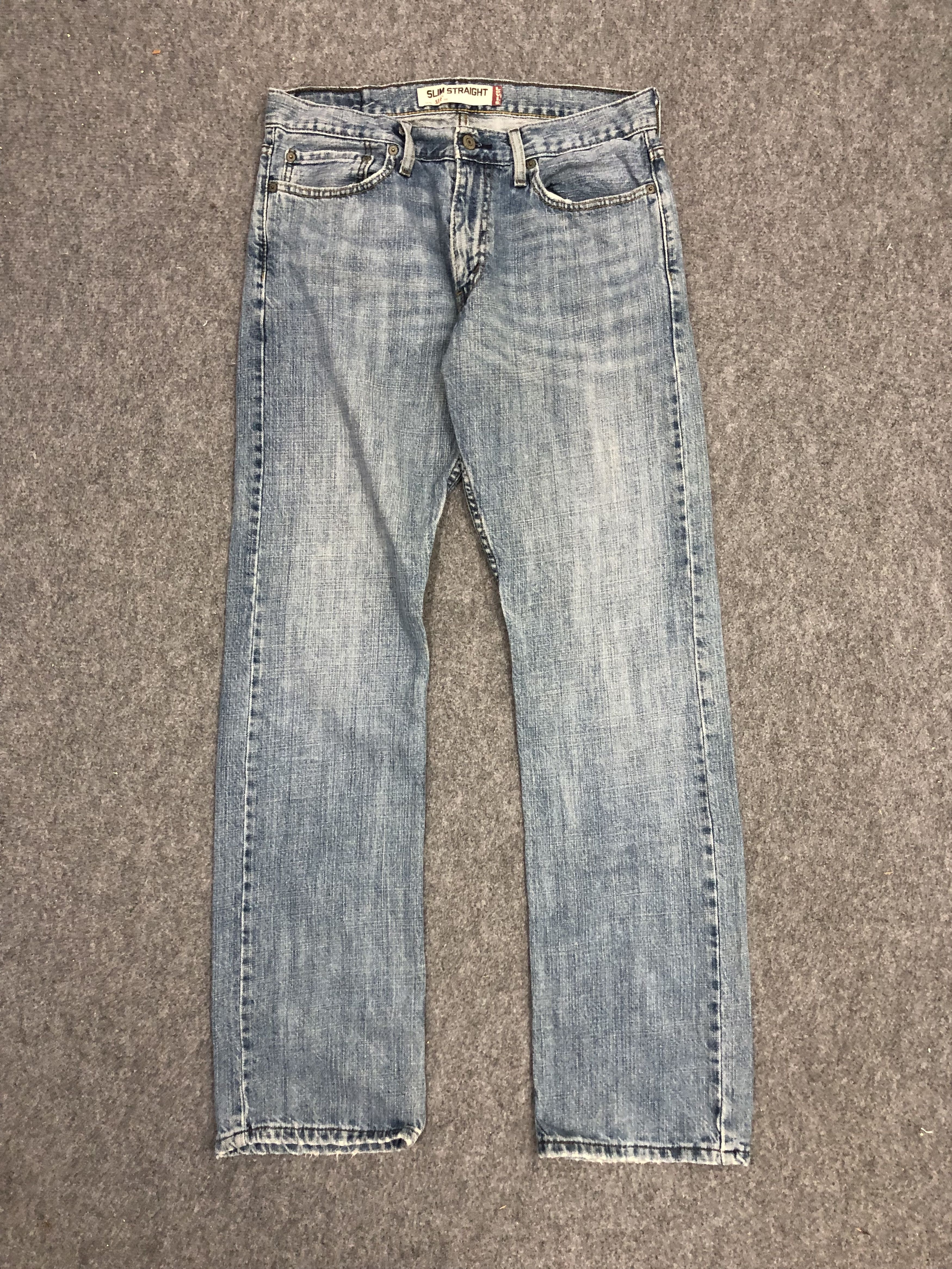 image of Levis 515 Faded Blue Jeans in Blue Denim, Men's (Size 33)