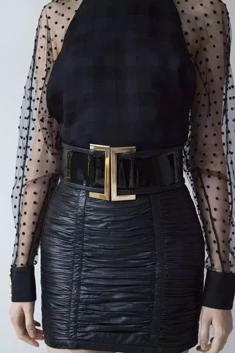 Balmain SS15 black patent leather belt Size ONE SIZE - 9 Thumbnail