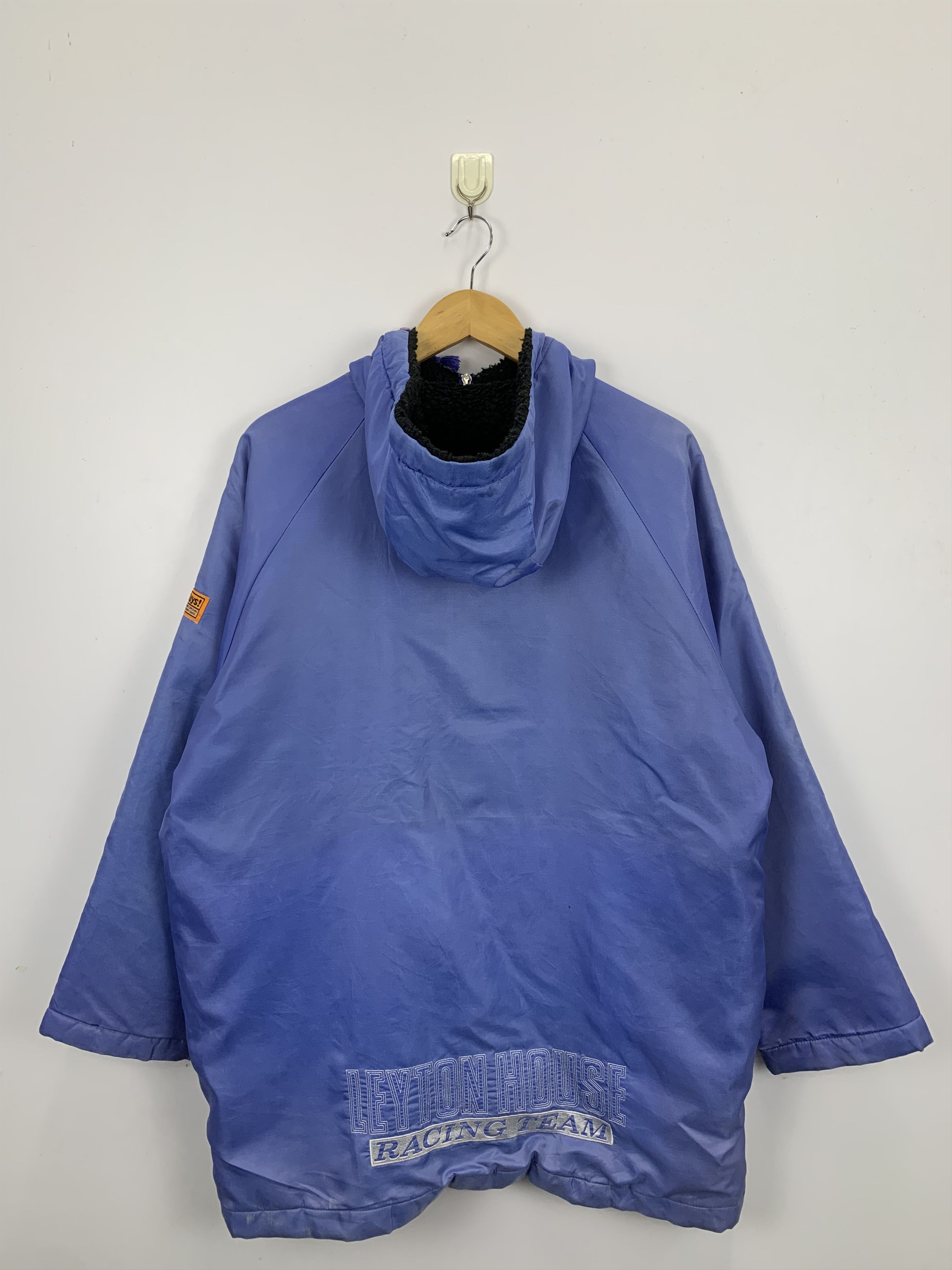 Japanese Brand Vintage Leyton House Racing Team Fleece Hooded Jacket J0990 Size US M / EU 48-50 / 2 - 3 Thumbnail