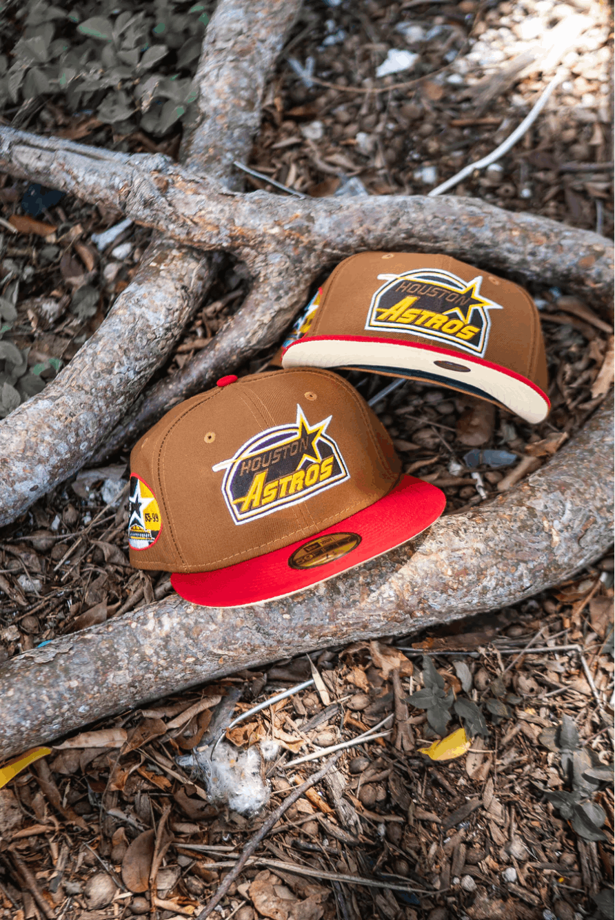 MLB × New Era 7 1/8 Brown Red Houston Astros Two 2 Tone 35 Years Yellow Size ONE SIZE - 9 Thumbnail