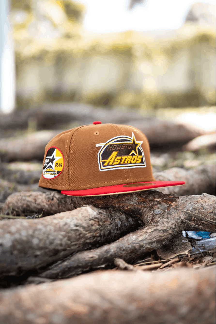 MLB × New Era 7 1/8 Brown Red Houston Astros Two 2 Tone 35 Years Yellow Size ONE SIZE - 12 Thumbnail