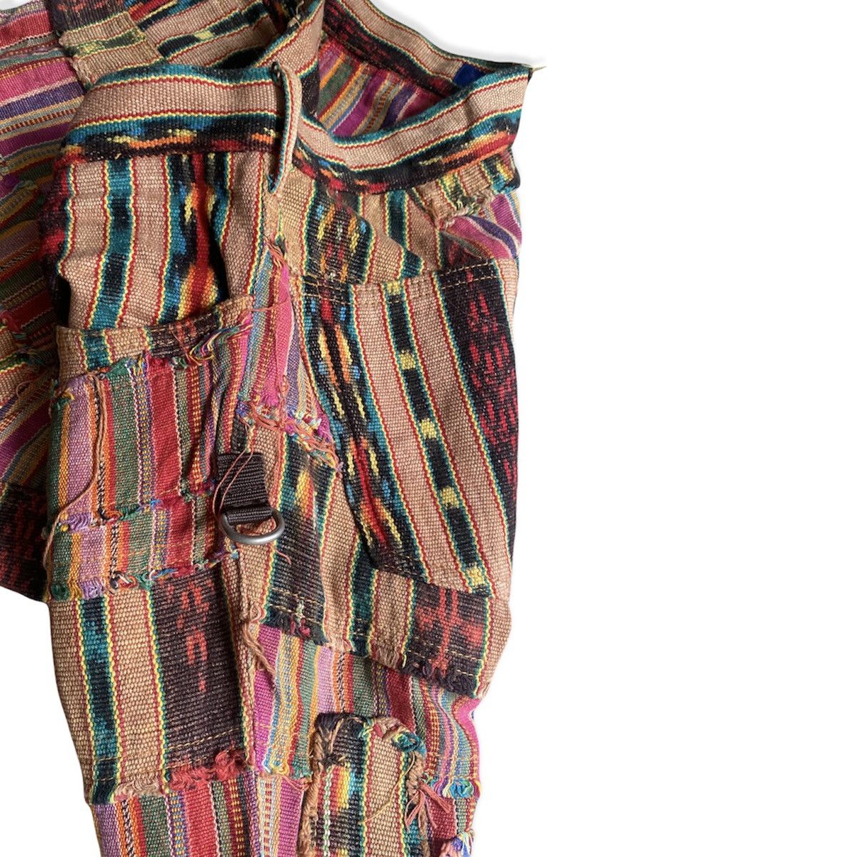 Junya Watanabe SS05 Native Stripes Patchwork Drop Crotch Pants Navajo Scab Size US 32 / EU 48 - 4 Thumbnail