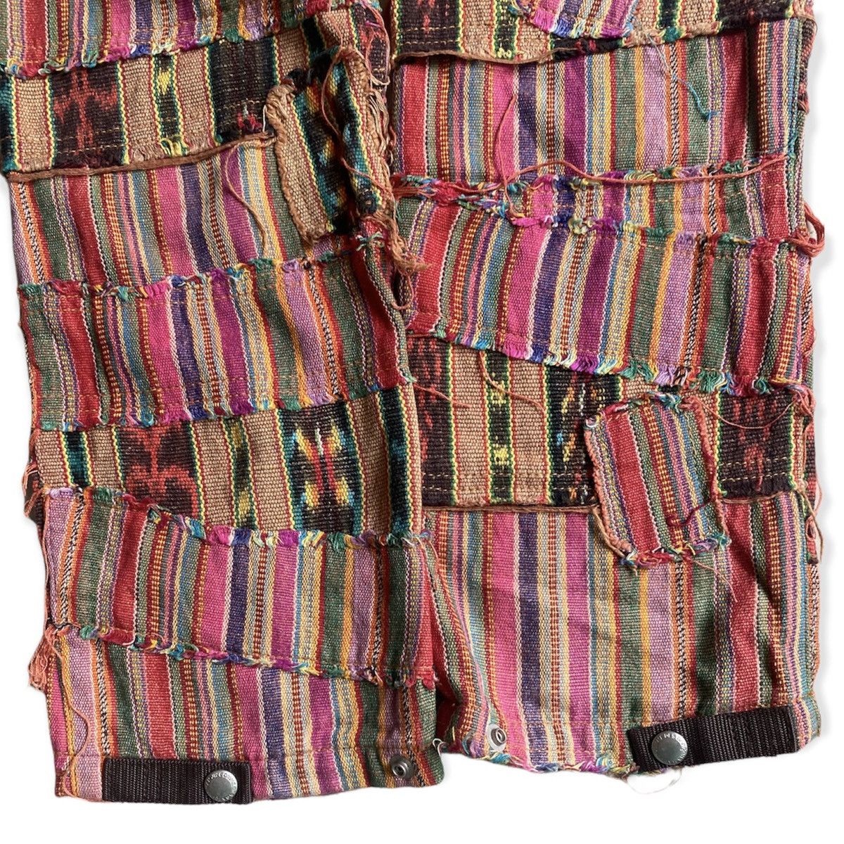 Junya Watanabe SS05 Native Stripes Patchwork Drop Crotch Pants Navajo Scab Size US 32 / EU 48 - 5 Thumbnail