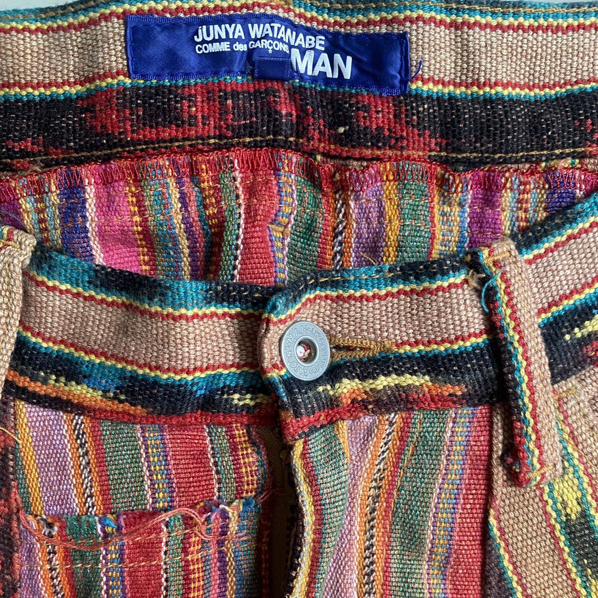 Junya Watanabe SS05 Native Stripes Patchwork Drop Crotch Pants Navajo Scab Size US 32 / EU 48 - 7 Thumbnail