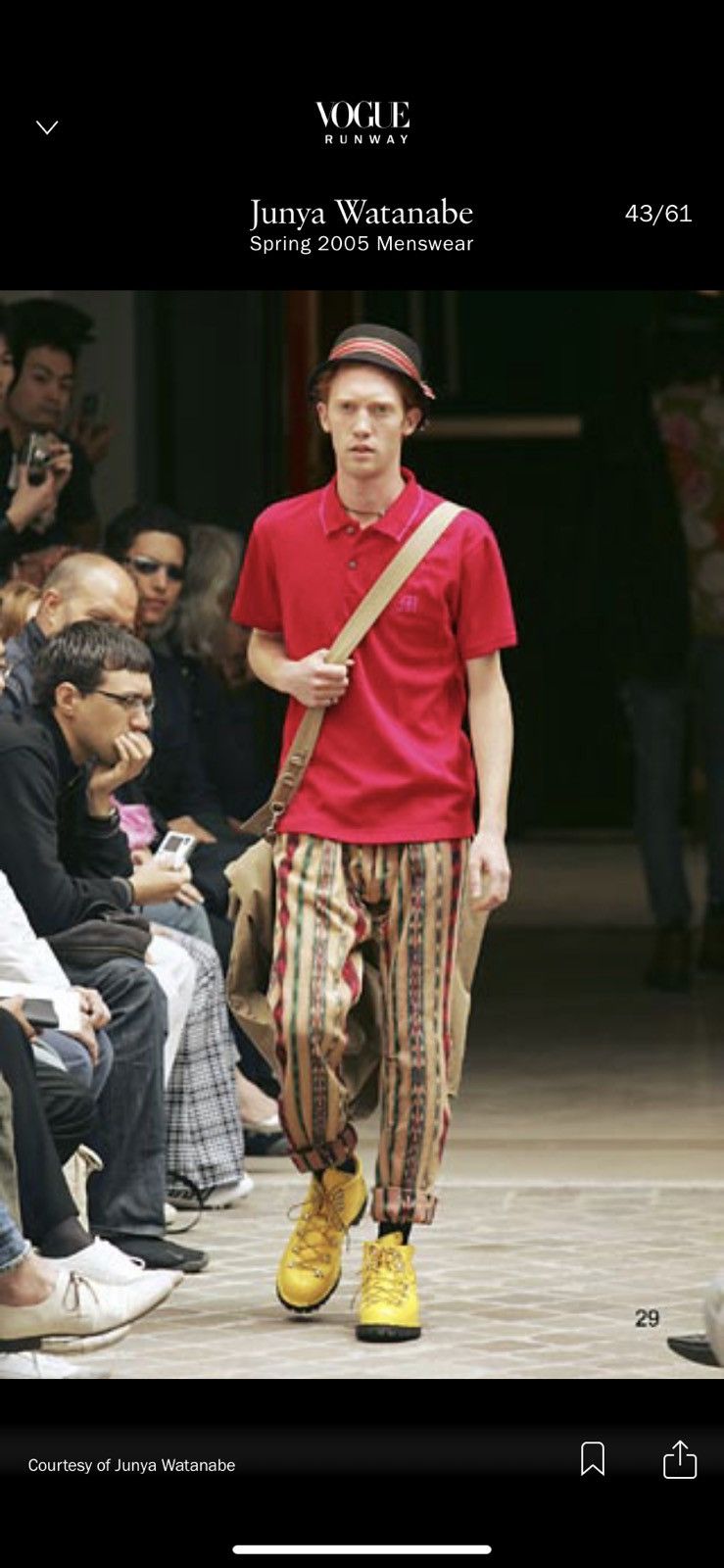 Junya Watanabe SS05 Native Stripes Patchwork Drop Crotch Pants Navajo Scab Size US 32 / EU 48 - 10 Thumbnail