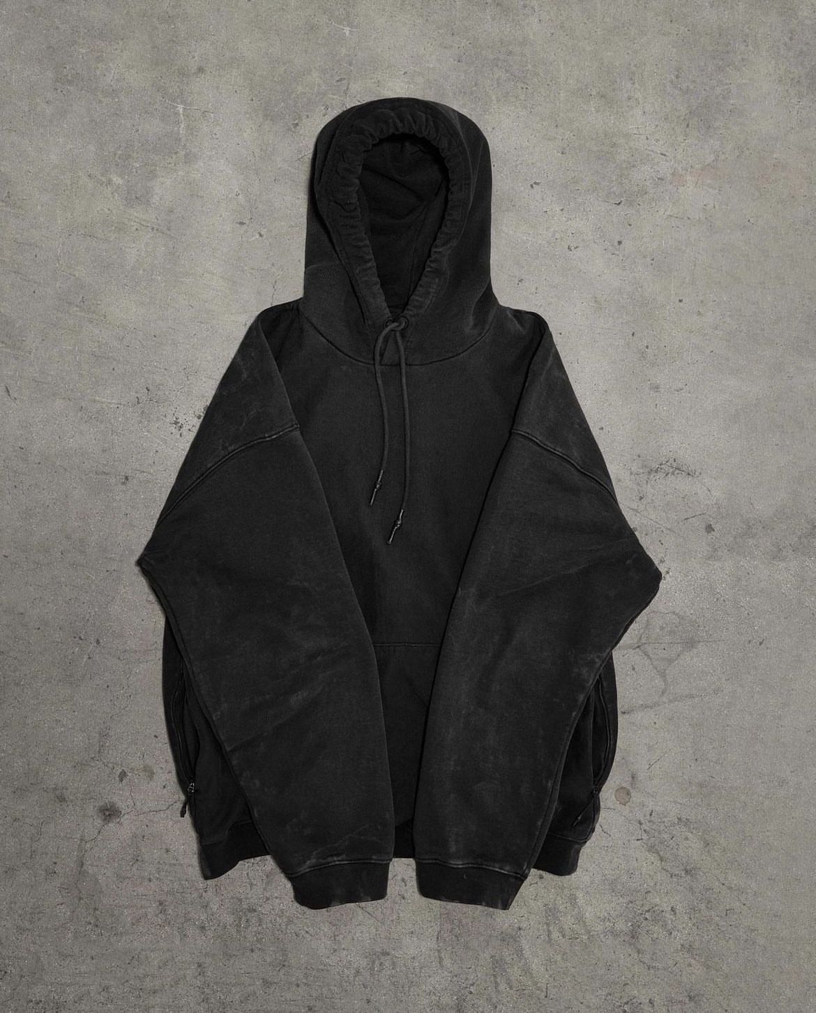 image of Archival Clothing x Individual Designer Heavy Hoodie in Black, Men's (Size Large)