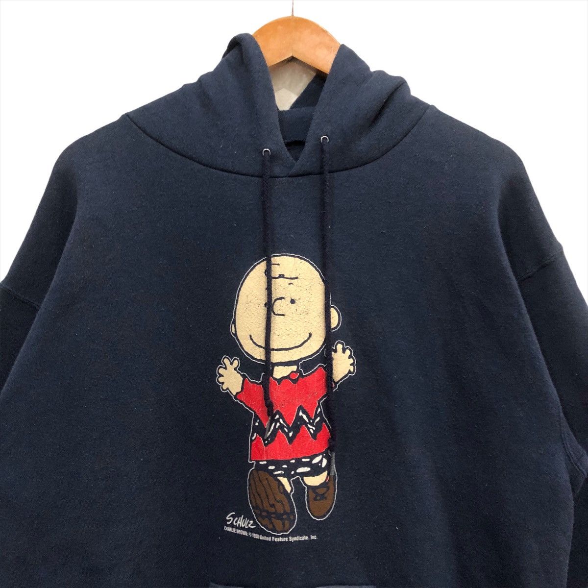 Cartoon Network × Peanuts × Vintage Vintage 1995 CHARLIE BROWN CARTOON MIRROR PRINT Hoodie Size US L / EU 52-54 / 3 - 3 Thumbnail