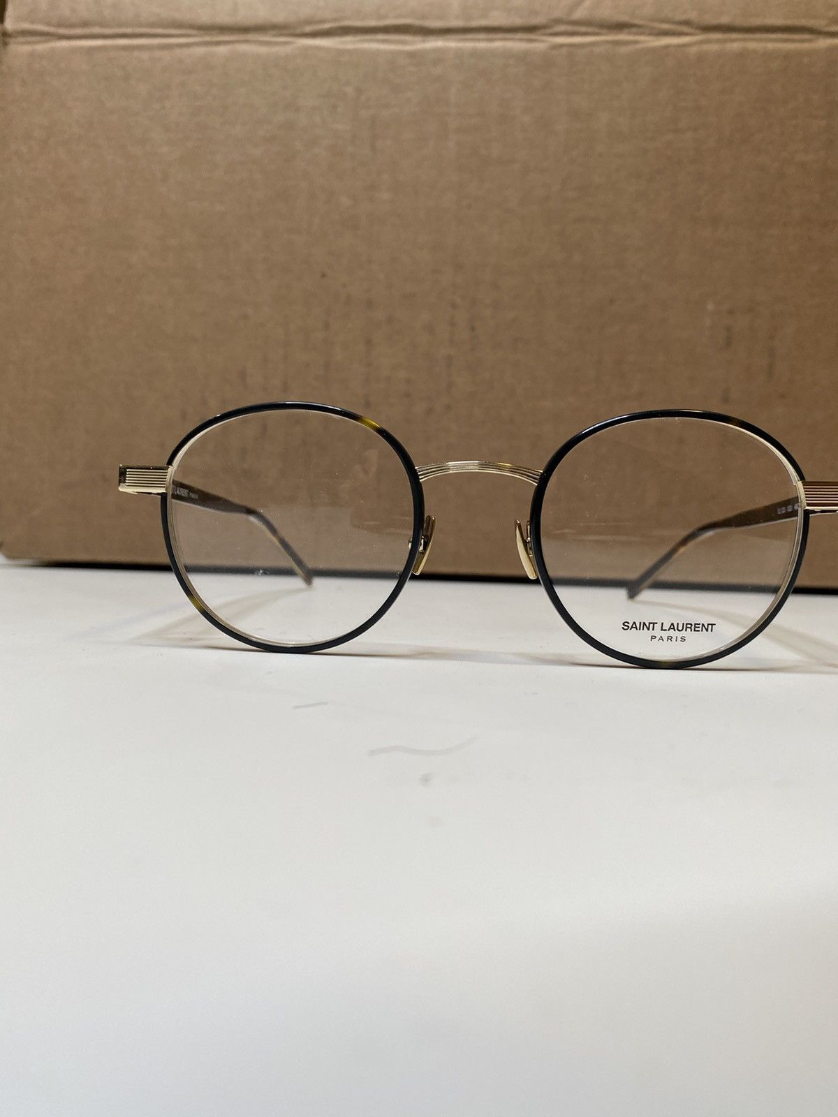 Saint Laurent Paris × Vintage NEW Saint Laurent SL125 Round Vintage Style Eyeglass Size ONE SIZE - 2 Thumbnail