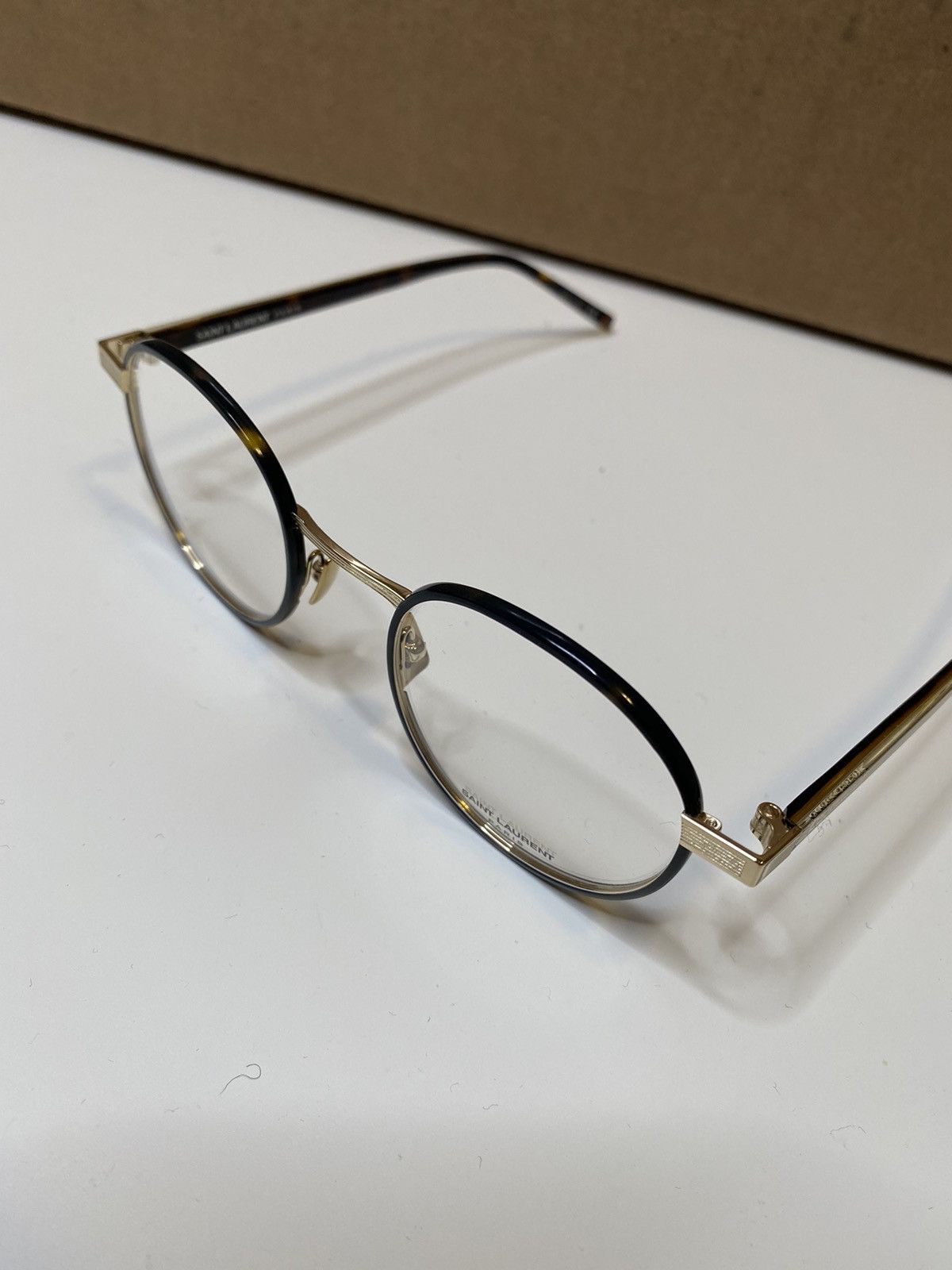 Saint Laurent Paris × Vintage NEW Saint Laurent SL125 Round Vintage Style Eyeglass Size ONE SIZE - 4 Thumbnail
