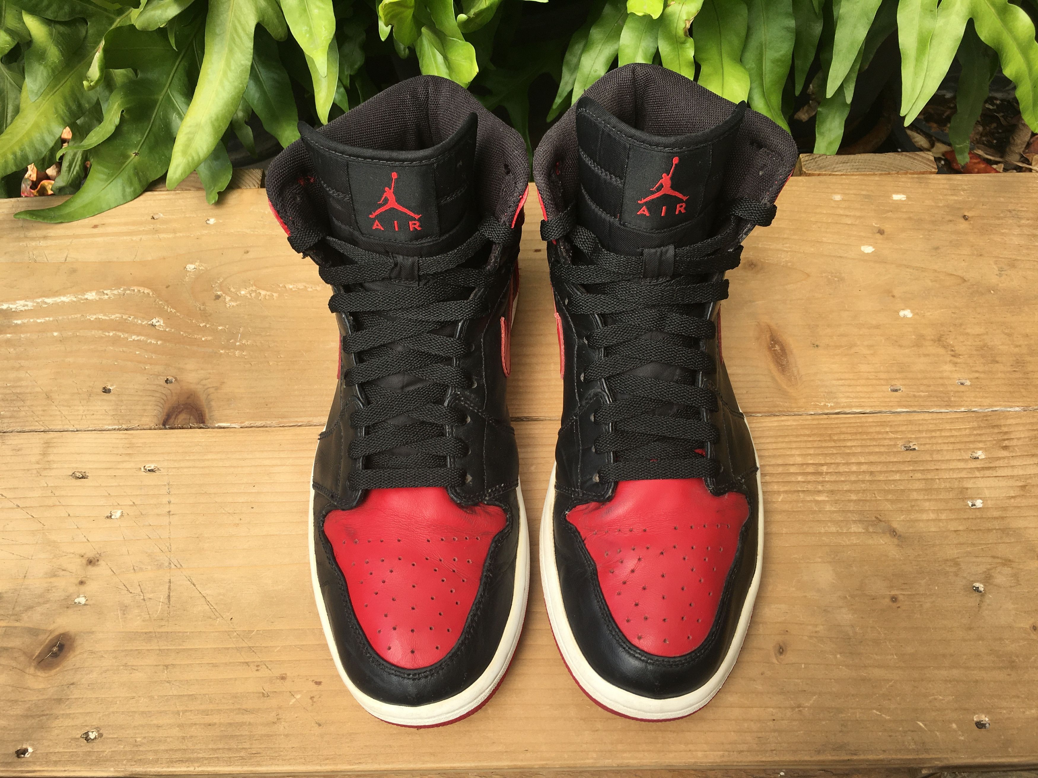 Jordan Brand × Nike 🔥 Nike Air Jordan 1 High Retro Bred DMP Chicago Bulls 2009 Size US 10 / EU 43 - 8 Thumbnail