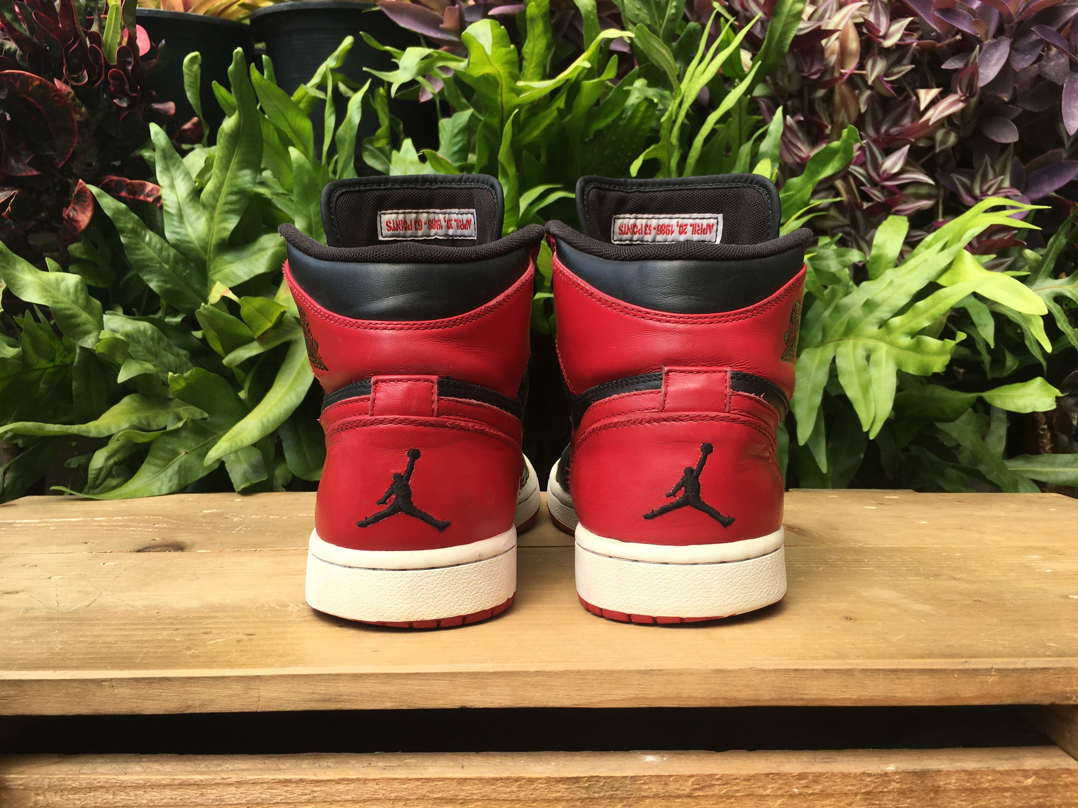 Jordan Brand × Nike 🔥 Nike Air Jordan 1 High Retro Bred DMP Chicago Bulls 2009 Size US 10 / EU 43 - 13 Thumbnail
