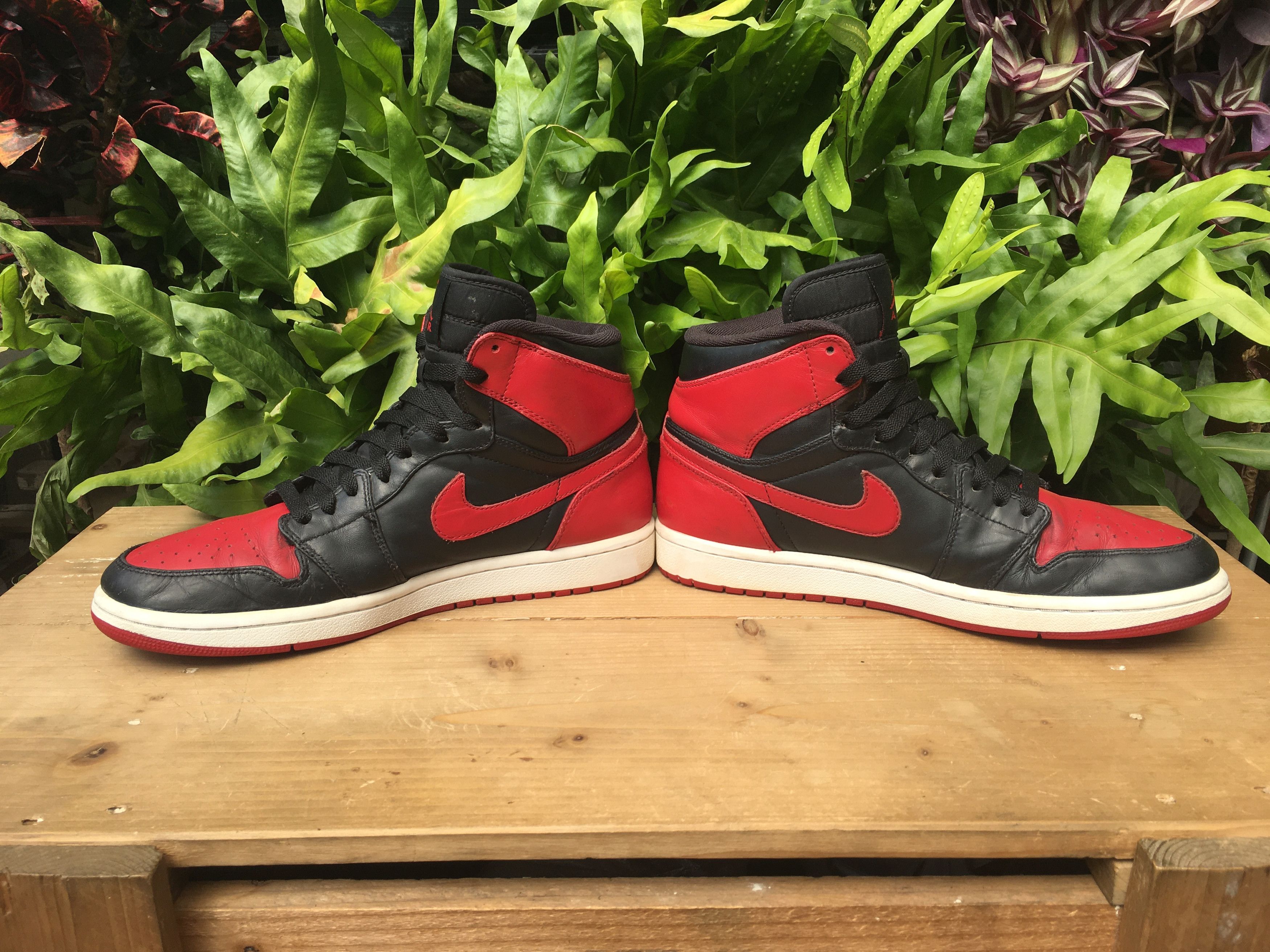 Jordan Brand × Nike 🔥 Nike Air Jordan 1 High Retro Bred DMP Chicago Bulls 2009 Size US 10 / EU 43 - 5 Thumbnail