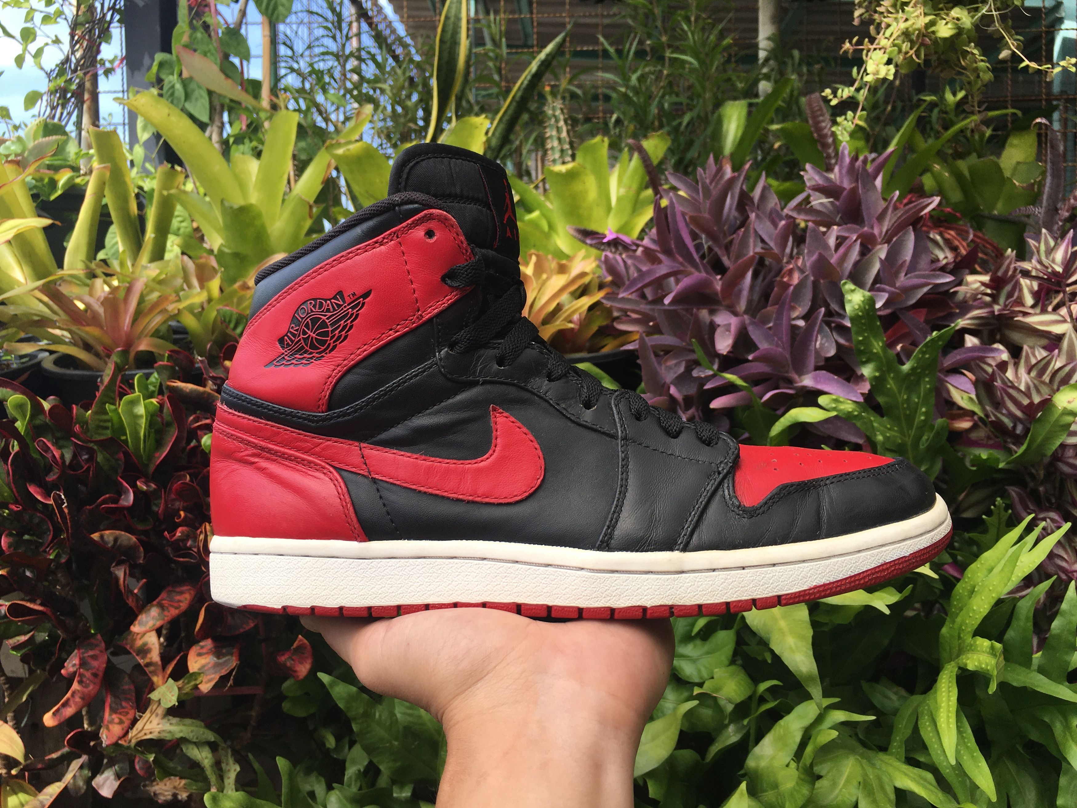 Jordan Brand × Nike 🔥 Nike Air Jordan 1 High Retro Bred DMP Chicago Bulls 2009 Size US 10 / EU 43 - 22 Thumbnail