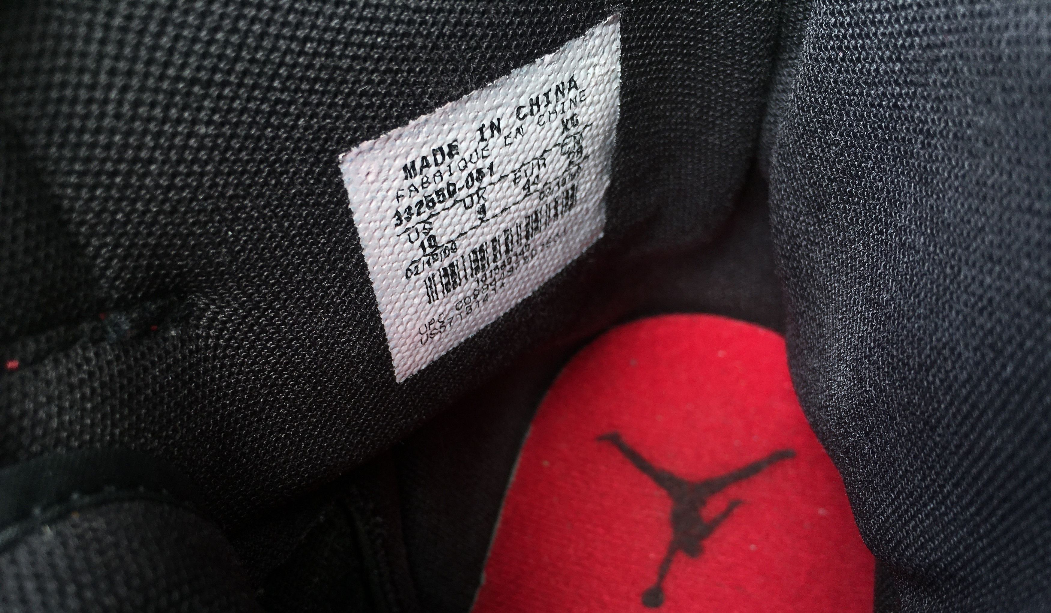 Jordan Brand × Nike 🔥 Nike Air Jordan 1 High Retro Bred DMP Chicago Bulls 2009 Size US 10 / EU 43 - 11 Thumbnail