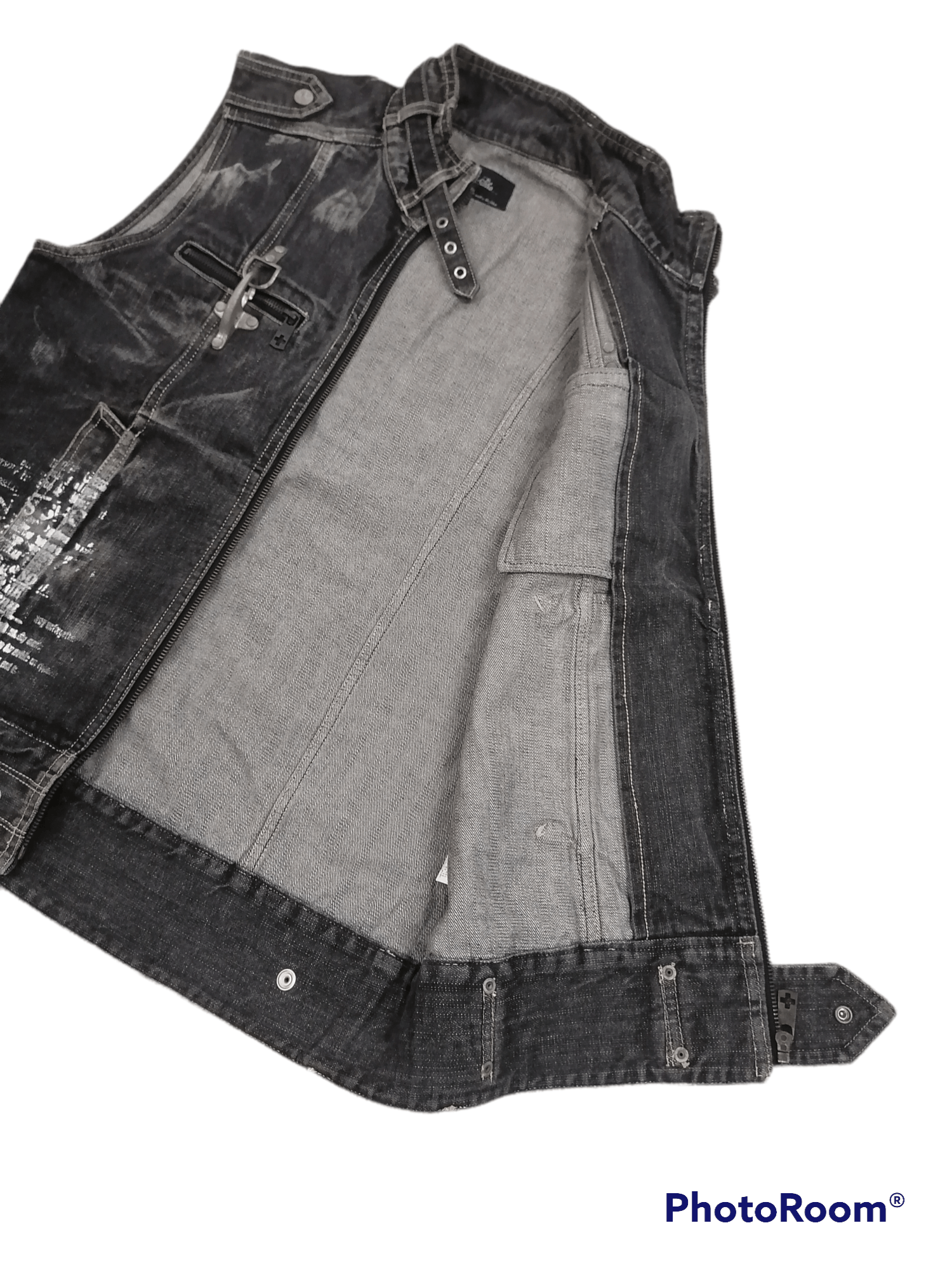 Japanese Brand Bernings-Sho Sleeveless Punk Style Denim Jackets Size US M / EU 48-50 / 2 - 5 Thumbnail