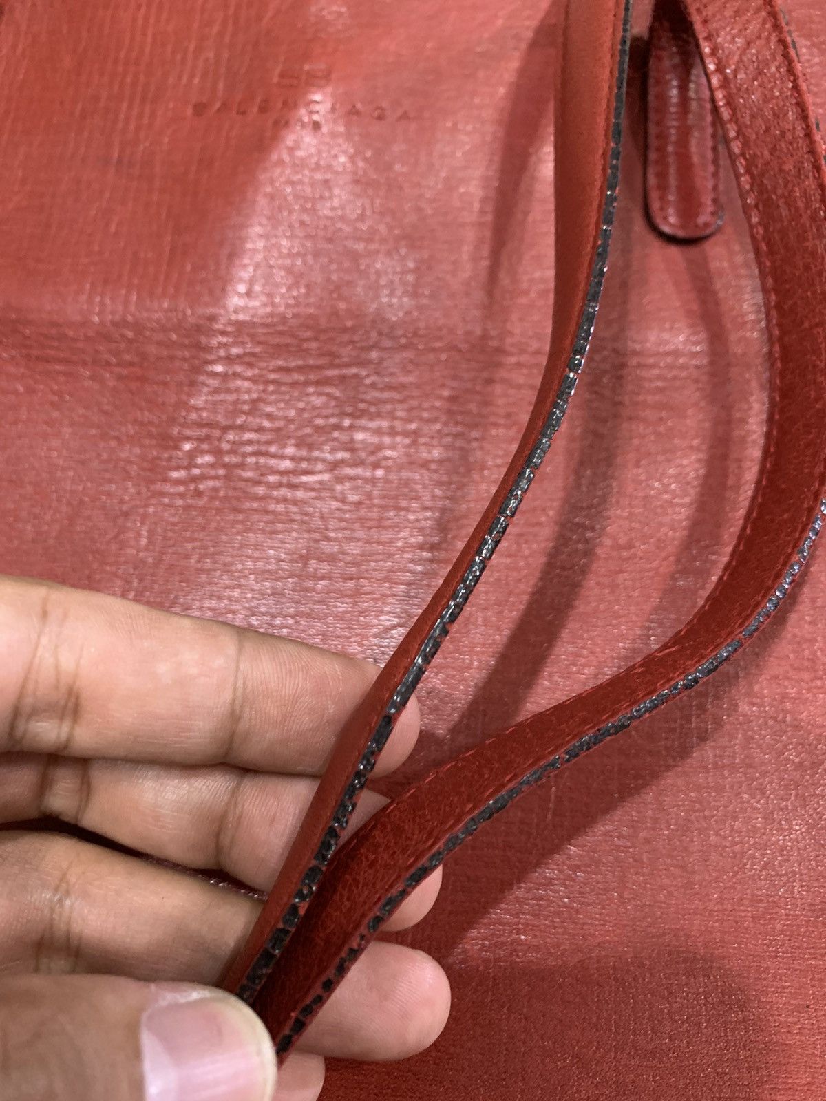 Balenciaga VTG BALENCIAGA PARIS LEATHER SHOULDER TOTE BAG Size ONE SIZE - 9 Thumbnail