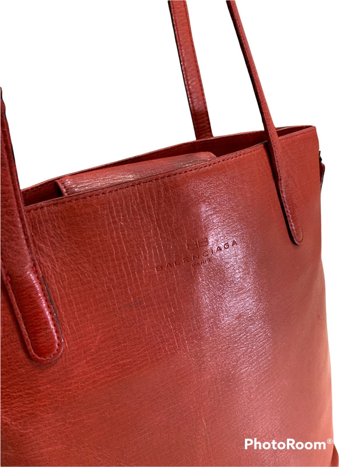 Balenciaga VTG BALENCIAGA PARIS LEATHER SHOULDER TOTE BAG Size ONE SIZE - 2 Thumbnail