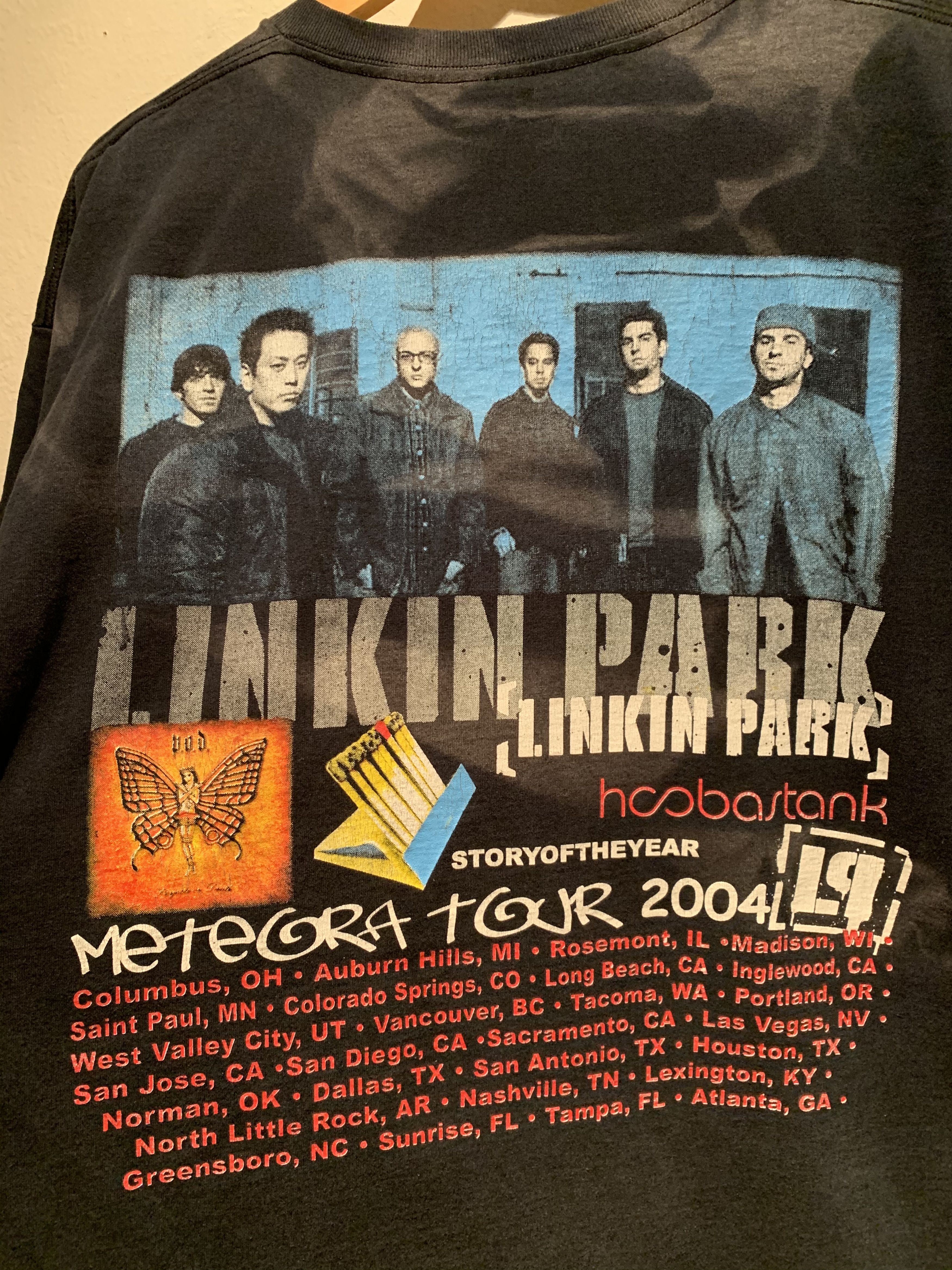 Band Tees × Vintage *RARE* Vintage 2004 Linkin Park Meteora Tour Shirt - XL Size US XL / EU 56 / 4 - 4 Thumbnail