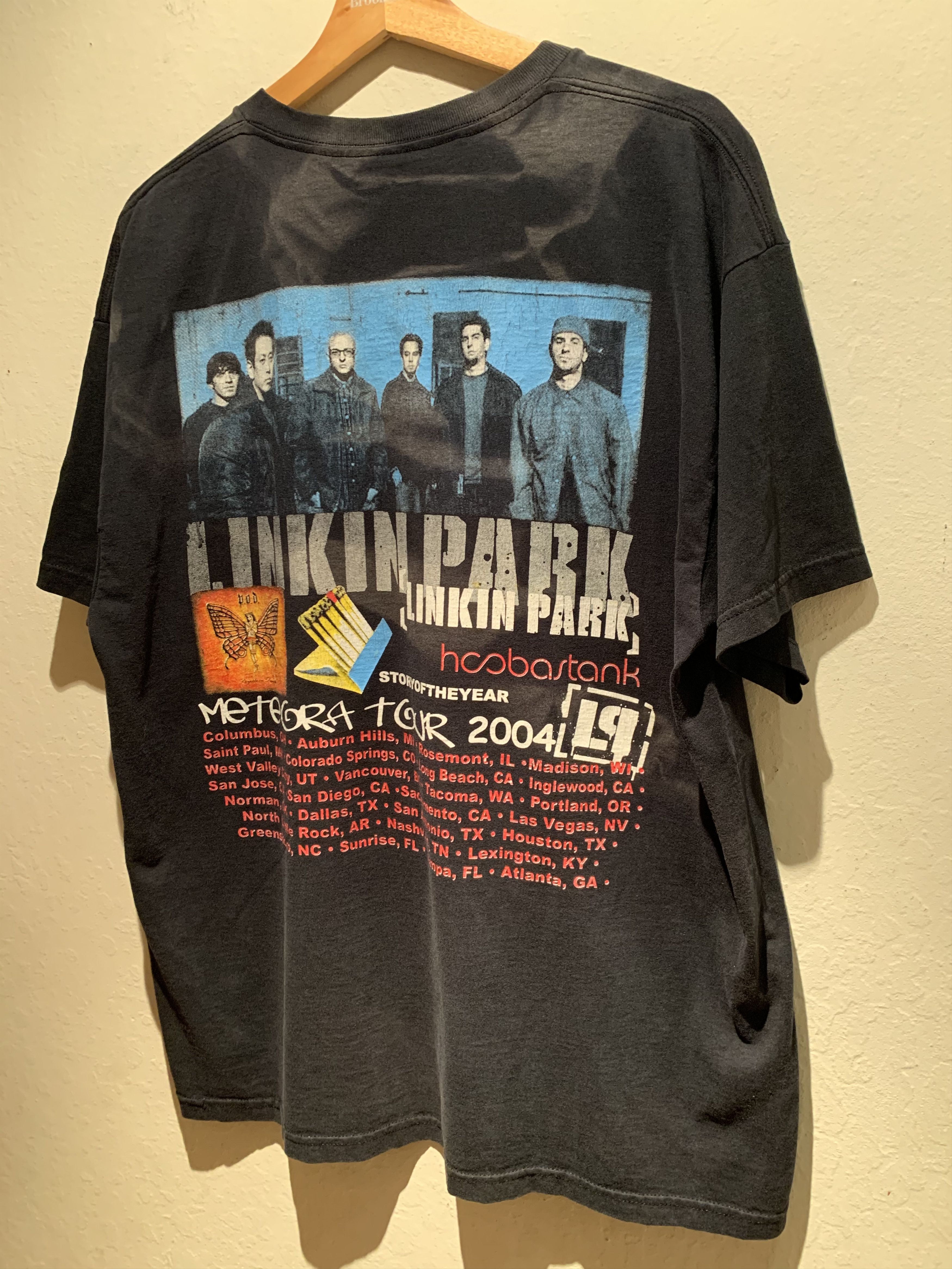 Band Tees × Vintage *RARE* Vintage 2004 Linkin Park Meteora Tour Shirt - XL Size US XL / EU 56 / 4 - 3 Thumbnail