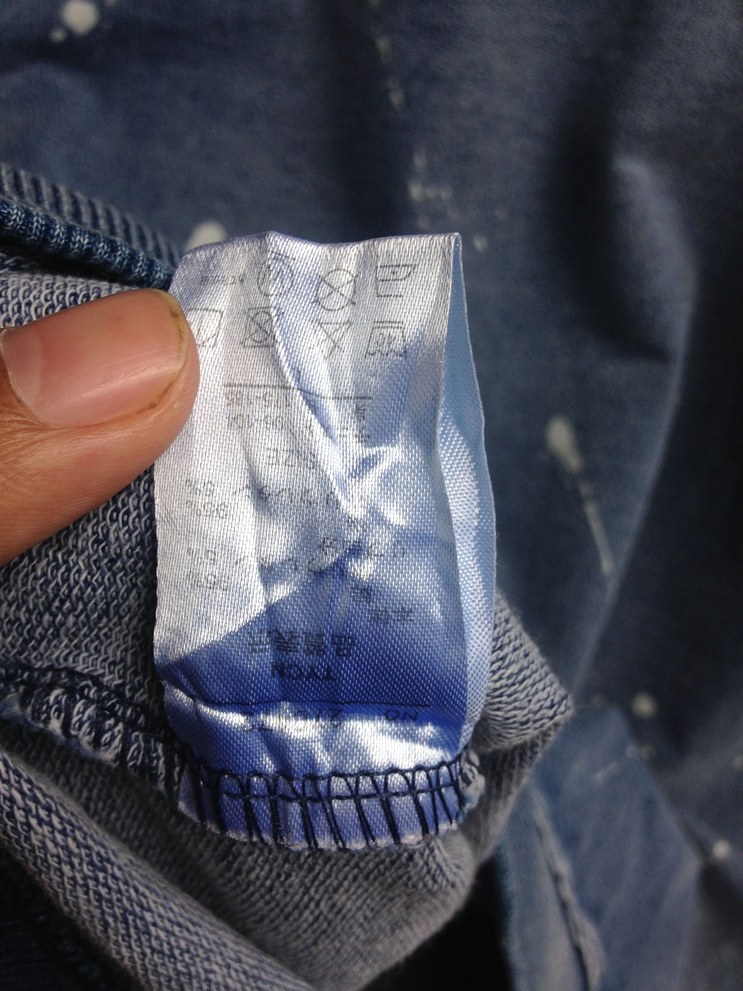 Japanese Brand Custom Denim Painted Look Alike Sweatshirt Size US L / EU 52-54 / 3 - 7 Thumbnail