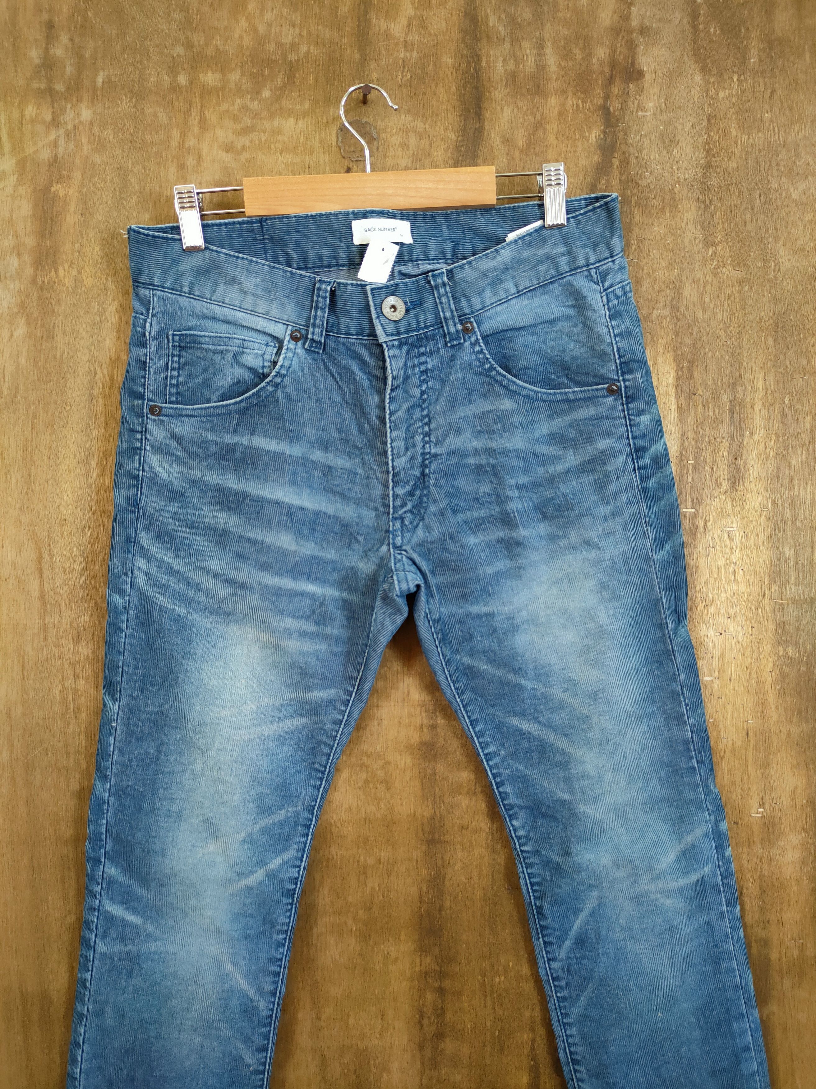 Japanese Brand Back Number denim corduroy cargo pants #46-698 Size US 30 / EU 46 - 4 Thumbnail