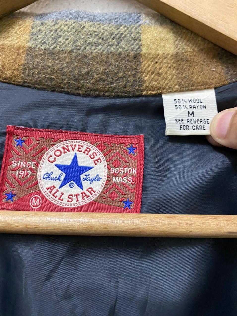 Converse × Flannel × Japanese Brand 🔥STEALS Vintage Converse Flannel Yellow Plaid Zipper Jacket Size US M / EU 48-50 / 2 - 12 Thumbnail