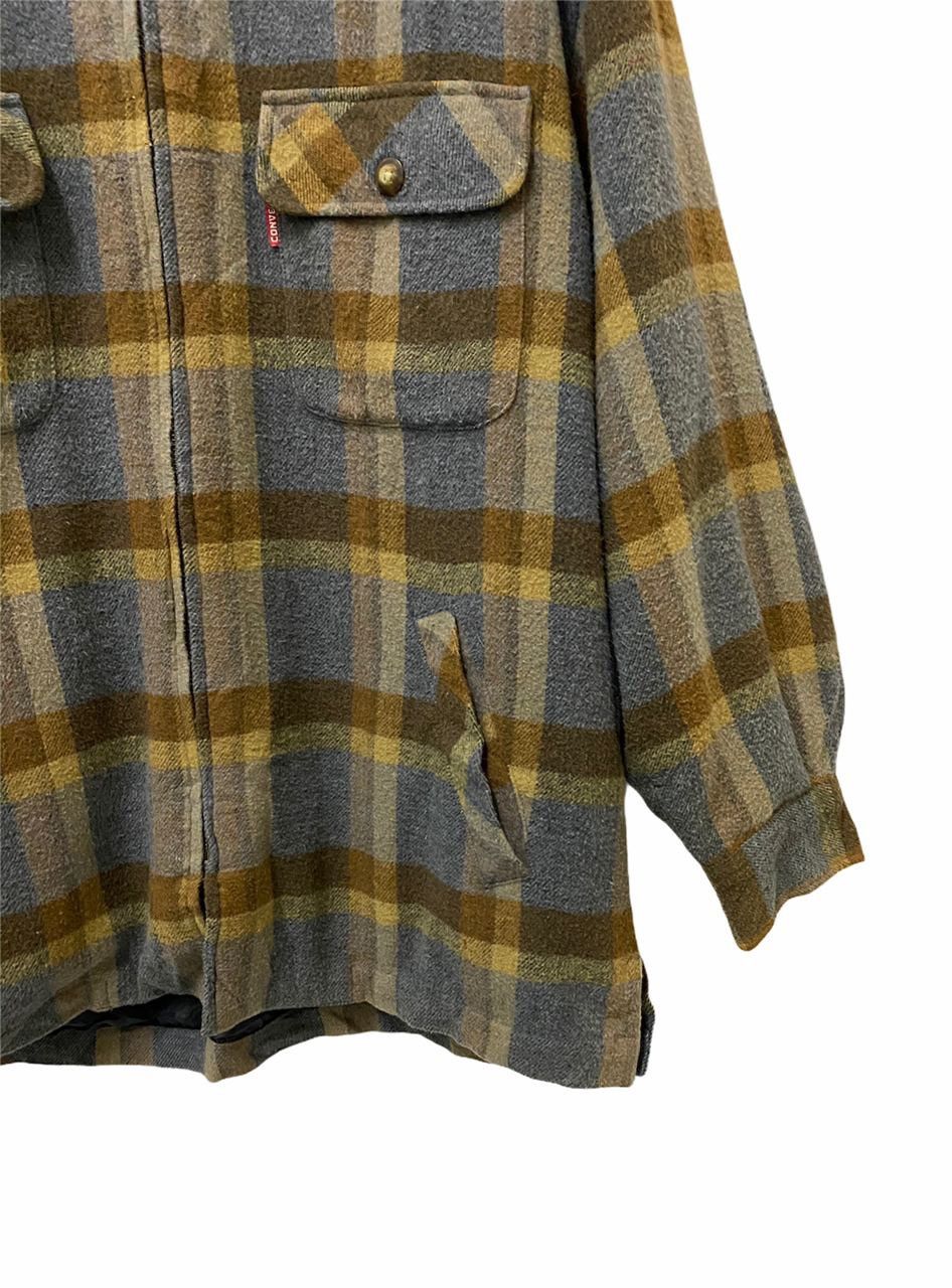 Converse × Flannel × Japanese Brand 🔥STEALS Vintage Converse Flannel Yellow Plaid Zipper Jacket Size US M / EU 48-50 / 2 - 7 Thumbnail