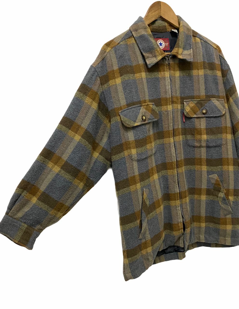 Converse × Flannel × Japanese Brand 🔥STEALS Vintage Converse Flannel Yellow Plaid Zipper Jacket Size US M / EU 48-50 / 2 - 6 Thumbnail