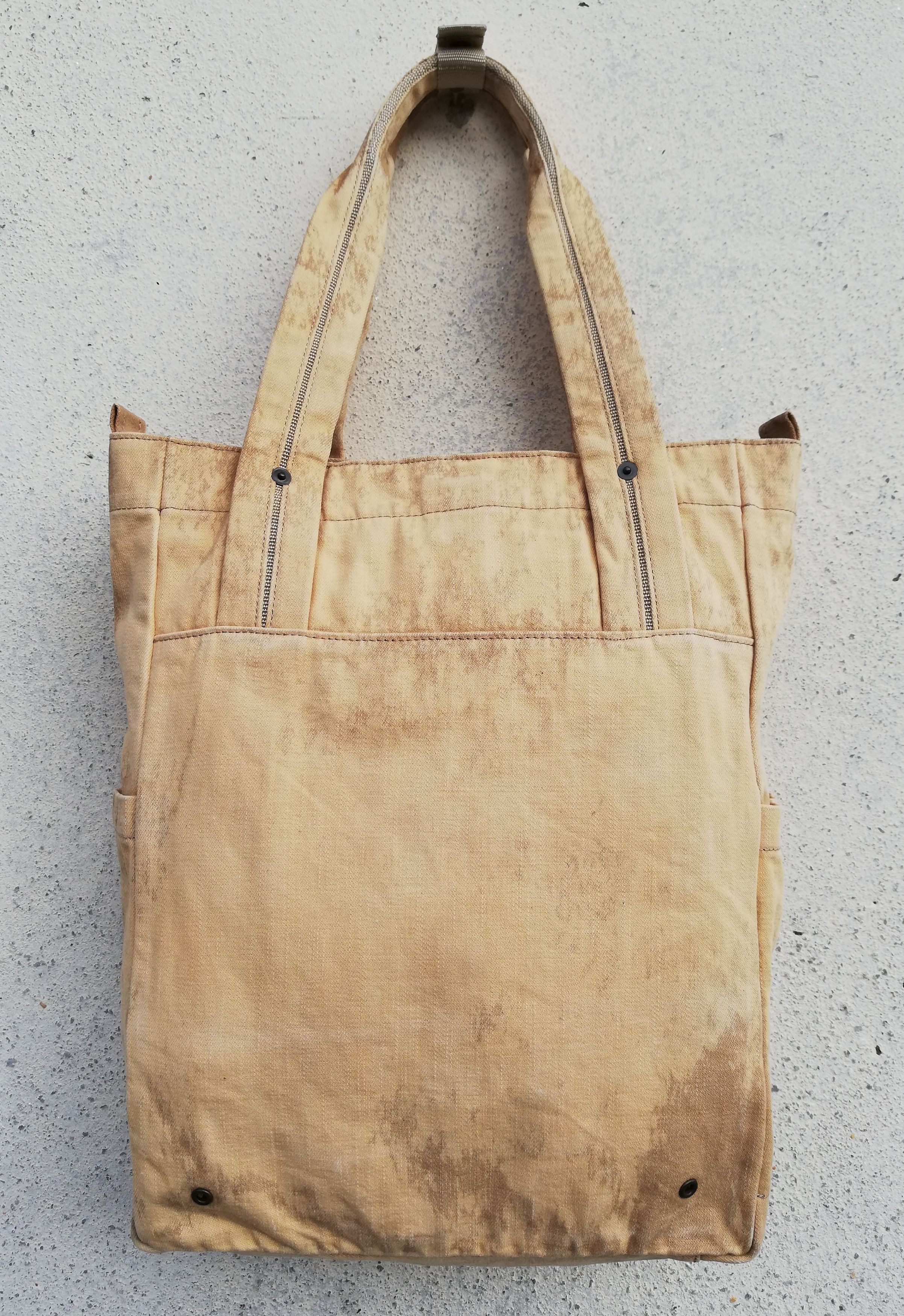 Yohji Yamamoto 🔥Y'saccs By Yohji Yamamoto Custom AcidWash Tote Bag Cotton Size ONE SIZE - 8 Thumbnail