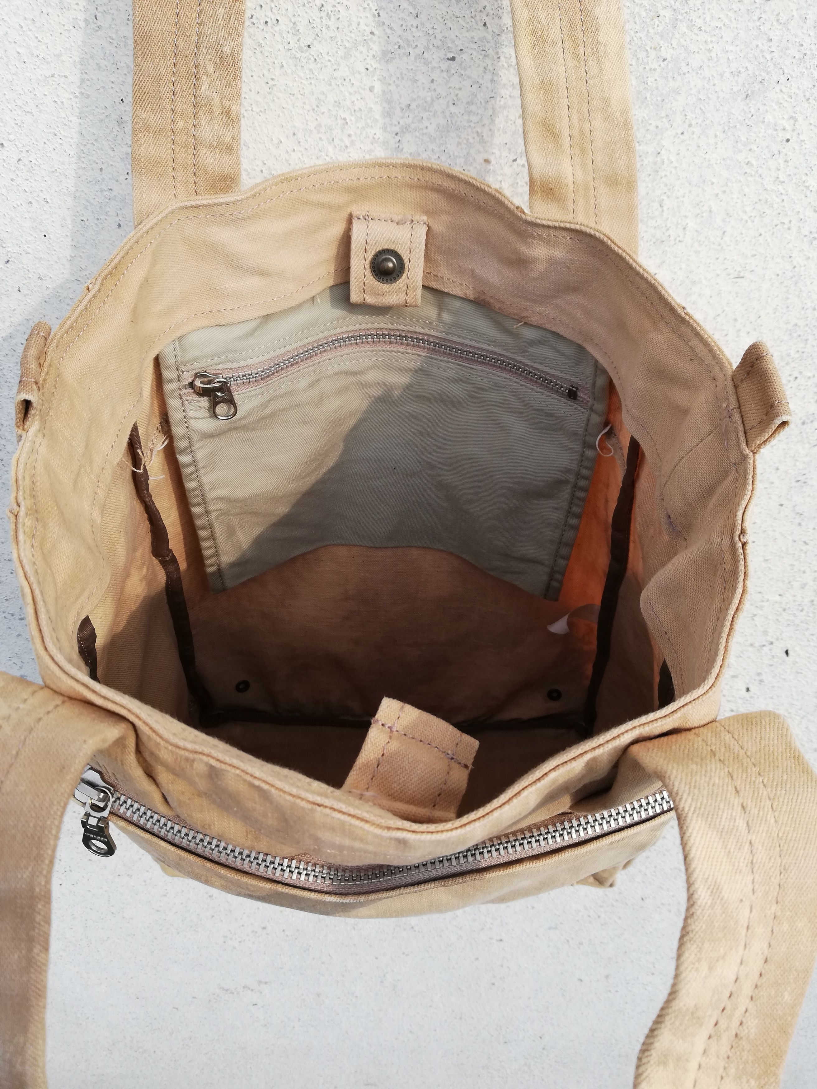 Yohji Yamamoto 🔥Y'saccs By Yohji Yamamoto Custom AcidWash Tote Bag Cotton Size ONE SIZE - 17 Thumbnail