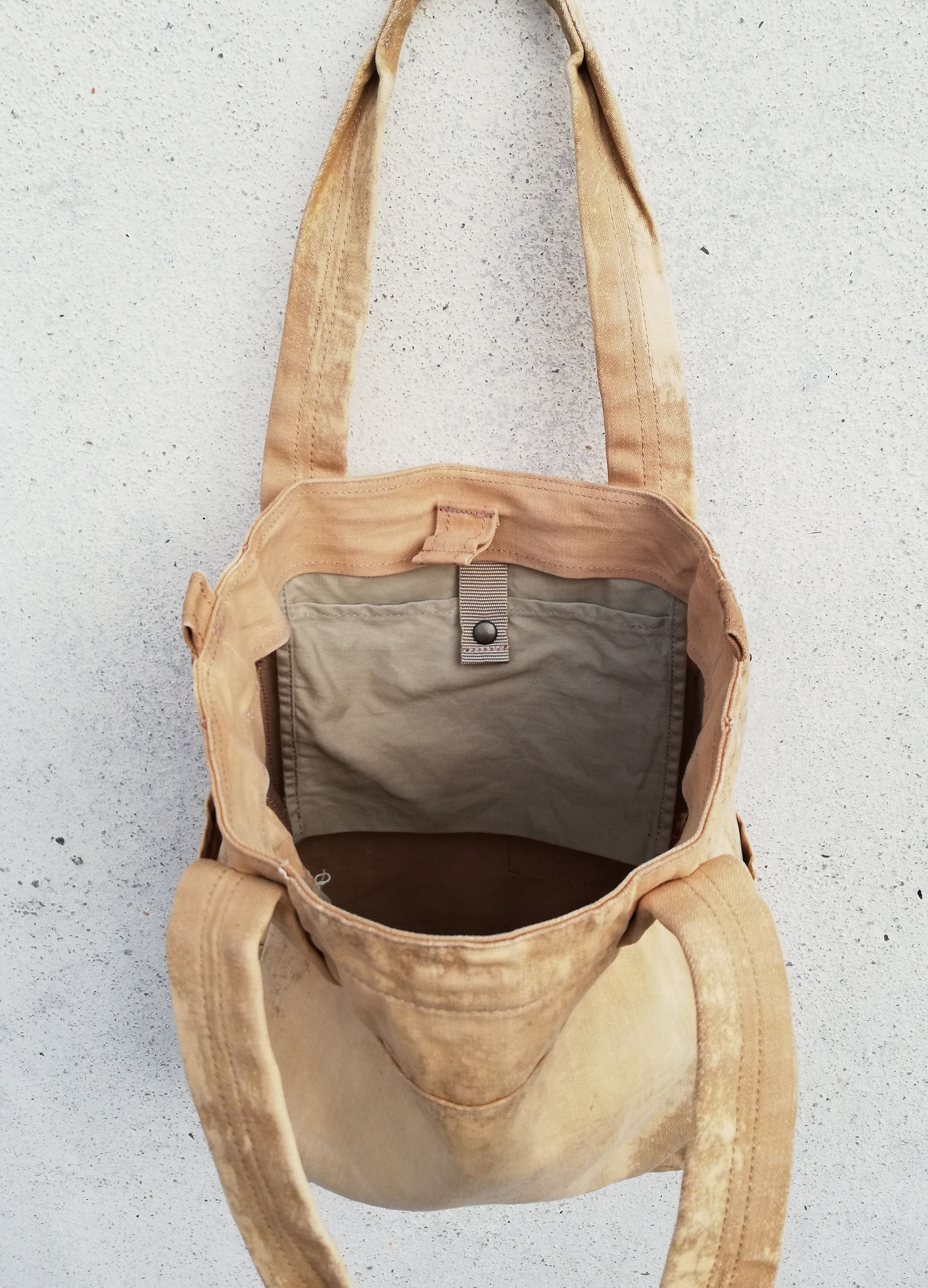 Yohji Yamamoto 🔥Y'saccs By Yohji Yamamoto Custom AcidWash Tote Bag Cotton Size ONE SIZE - 15 Thumbnail