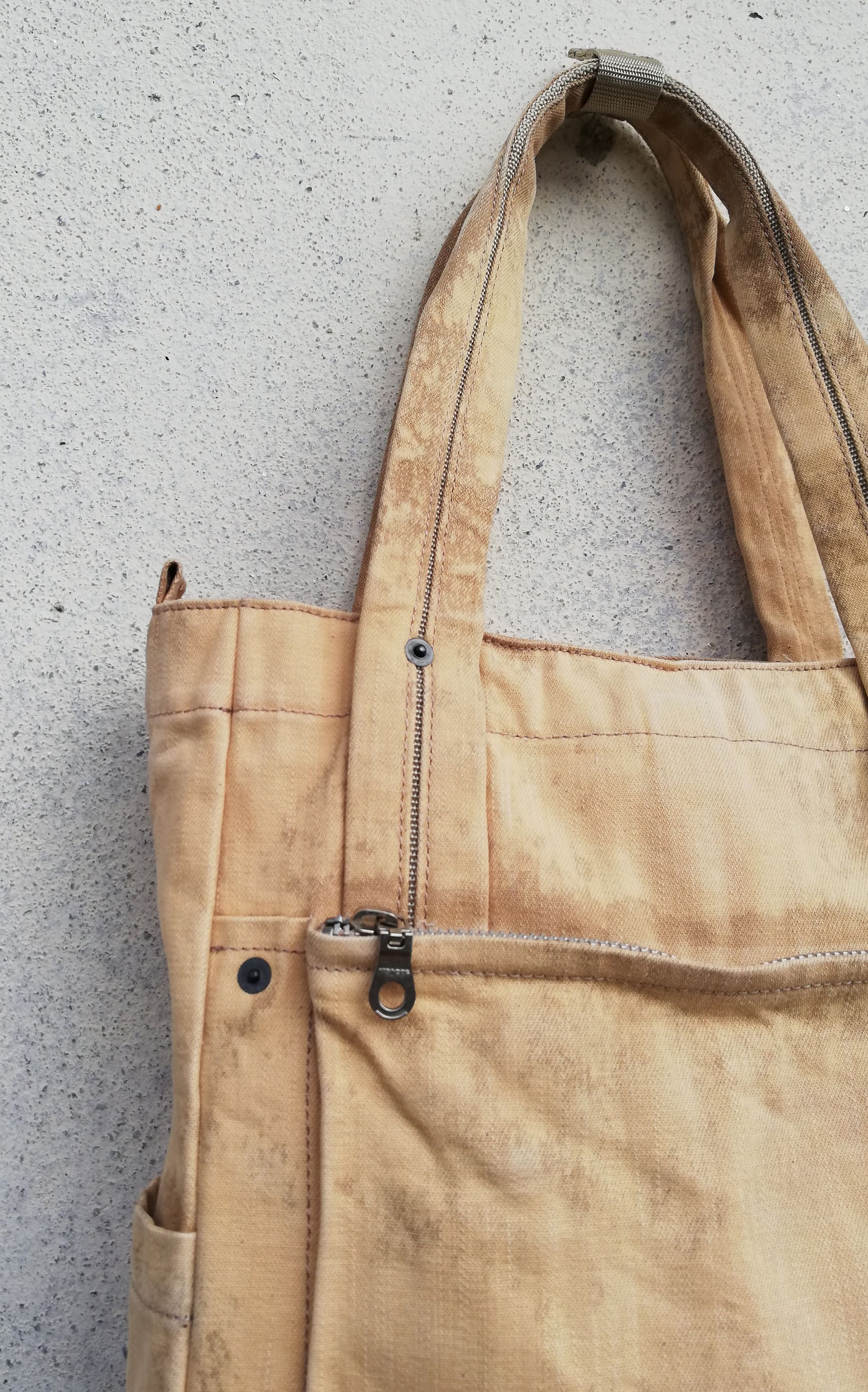 Yohji Yamamoto 🔥Y'saccs By Yohji Yamamoto Custom AcidWash Tote Bag Cotton Size ONE SIZE - 4 Thumbnail