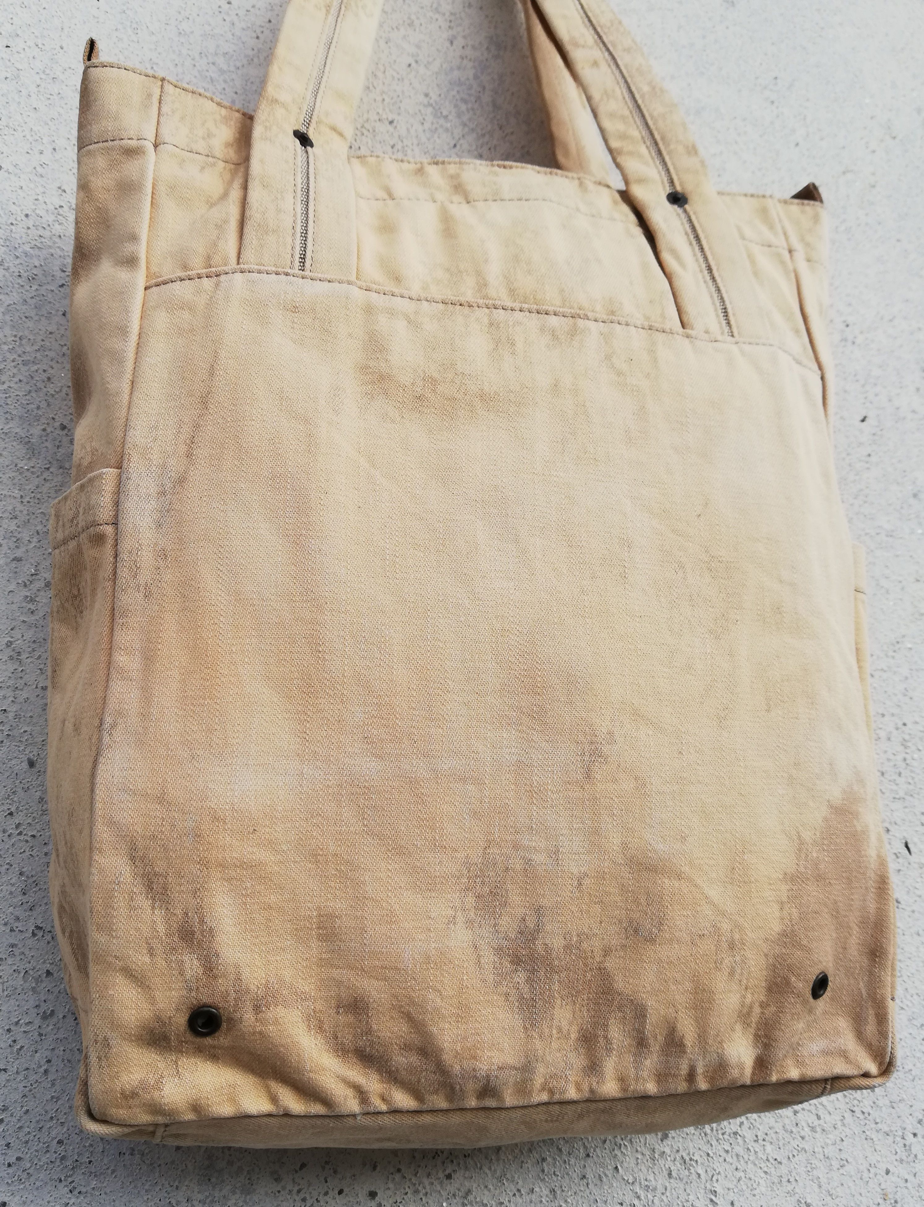 Yohji Yamamoto 🔥Y'saccs By Yohji Yamamoto Custom AcidWash Tote Bag Cotton Size ONE SIZE - 11 Thumbnail