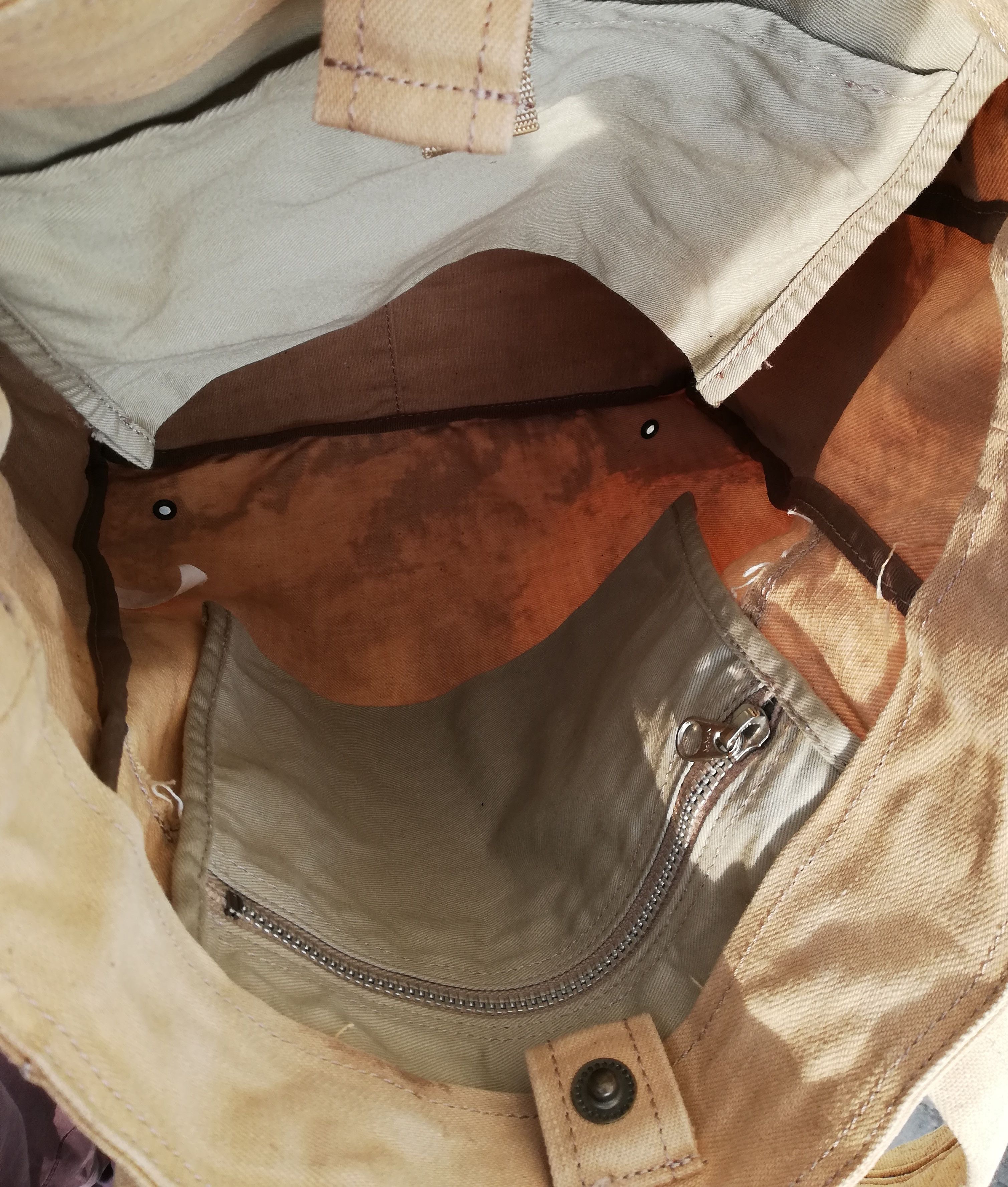 Yohji Yamamoto 🔥Y'saccs By Yohji Yamamoto Custom AcidWash Tote Bag Cotton Size ONE SIZE - 18 Thumbnail