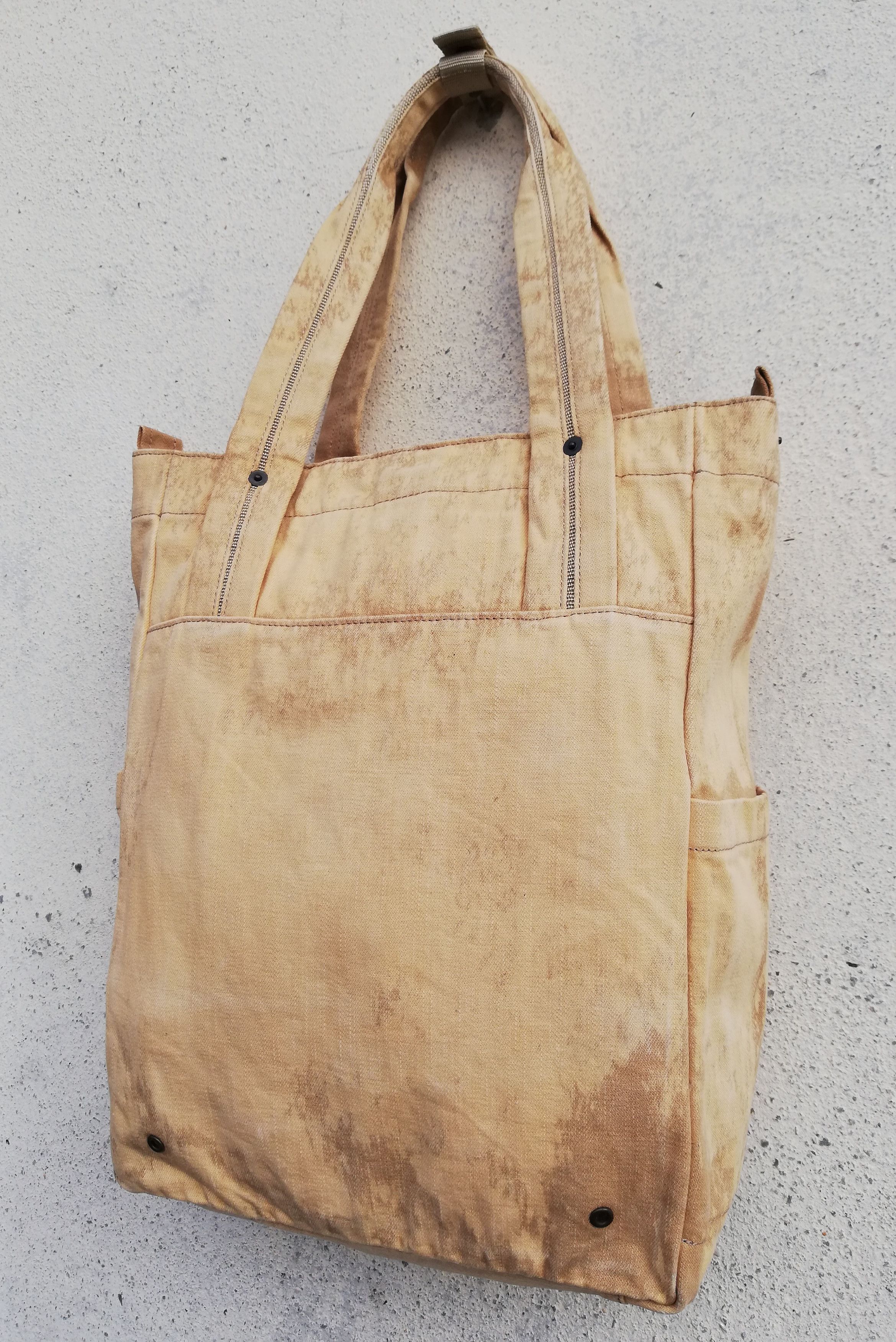 Yohji Yamamoto 🔥Y'saccs By Yohji Yamamoto Custom AcidWash Tote Bag Cotton Size ONE SIZE - 10 Thumbnail