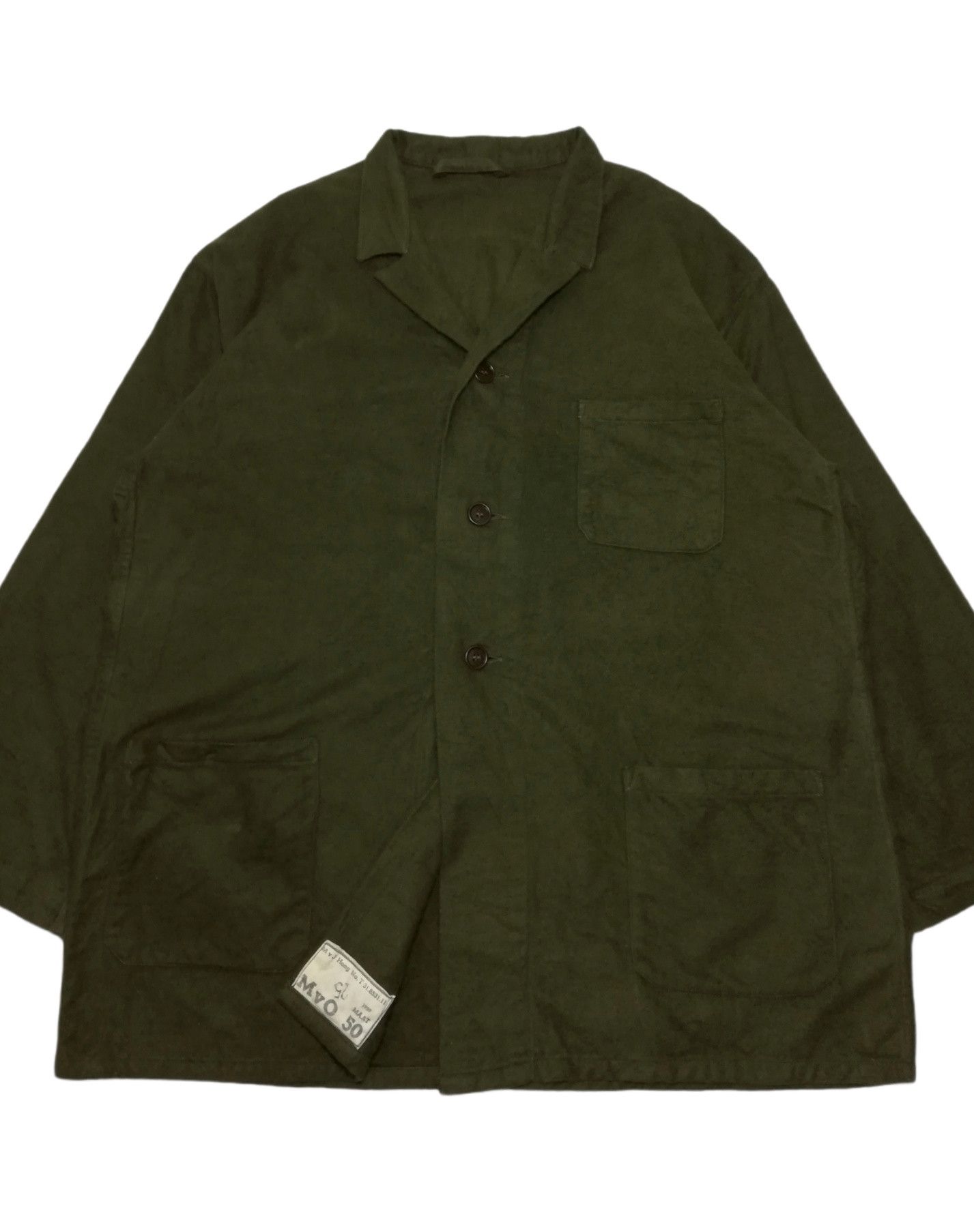 Other 🔥Vintage 50's Army Russia Wool Shirt Button Up Long Sleeve Size US M / EU 48-50 / 2 - 2 Thumbnail