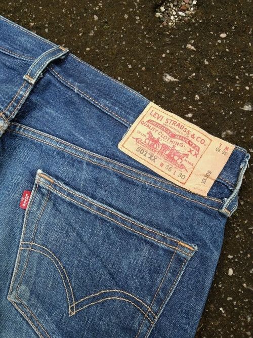 Levi's × Vintage Vintage Levis 501 xx Released Hem Distressed Jeans 36x30 Size US 36 / EU 52 - 4 Thumbnail