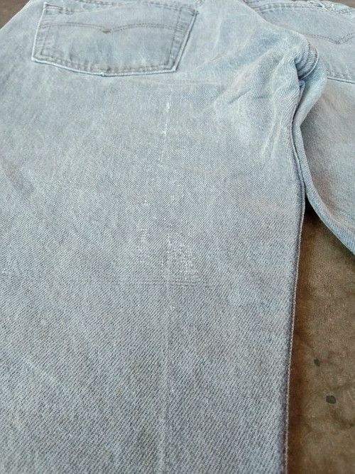 Levi's × Vintage 80s Vintage Levis 501 Jeans Made In USA 31x27 Size US 31 - 3 Thumbnail